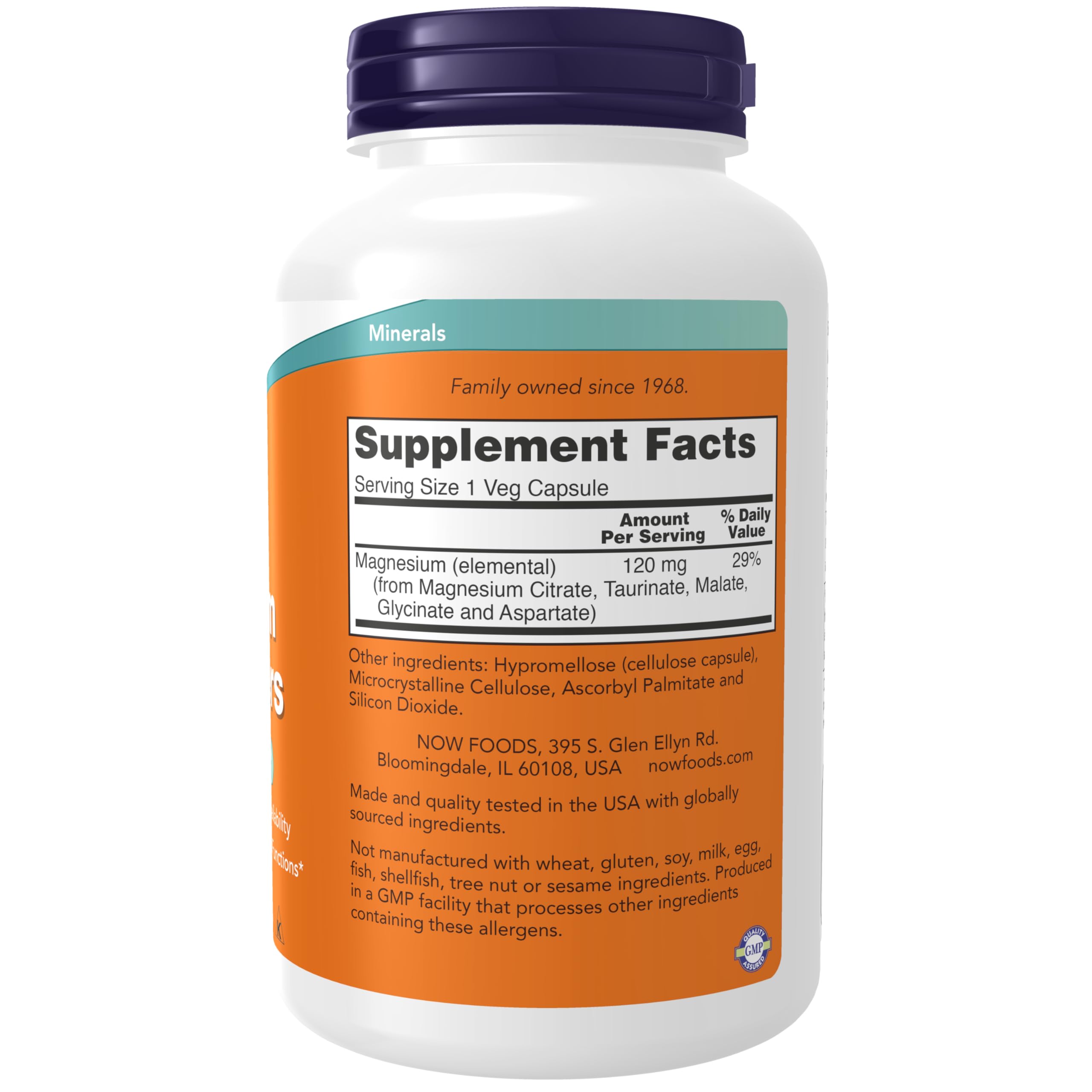 Foto 3 pulgar | Supplements Now Foods Magnesium Transporters 180 Cápsulas Vegetarianas - Venta Internacional.