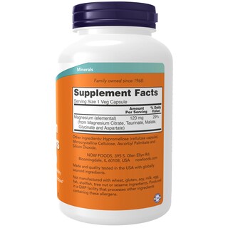 Foto 2 | Supplements Now Foods Magnesium Transporters 180 Cápsulas Vegetarianas - Venta Internacional.