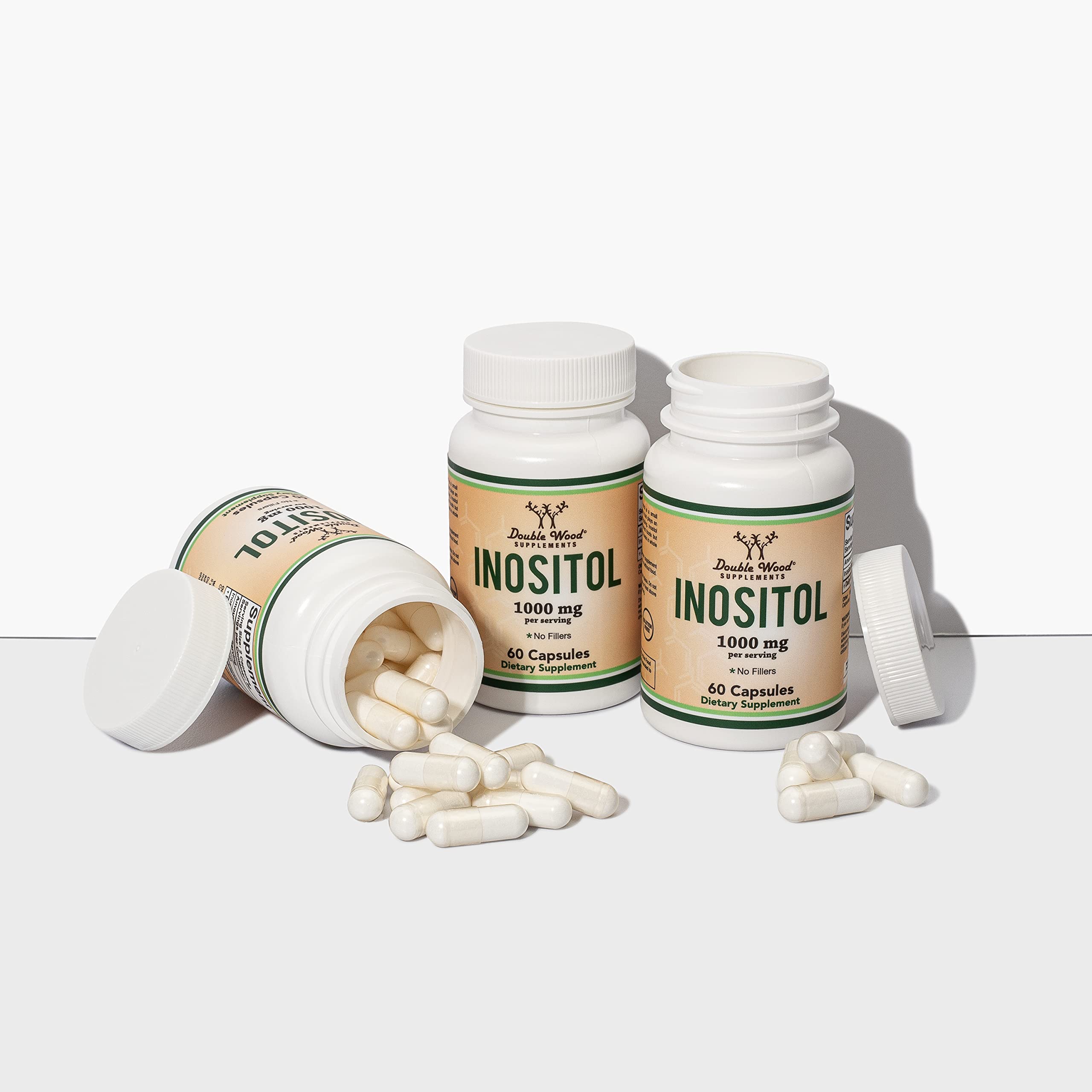 Foto 8 pulgar | Suplemento De Cápsulas De Inositol Double Wood De 1000 Mg (60 Unidades) - Venta Internacional.