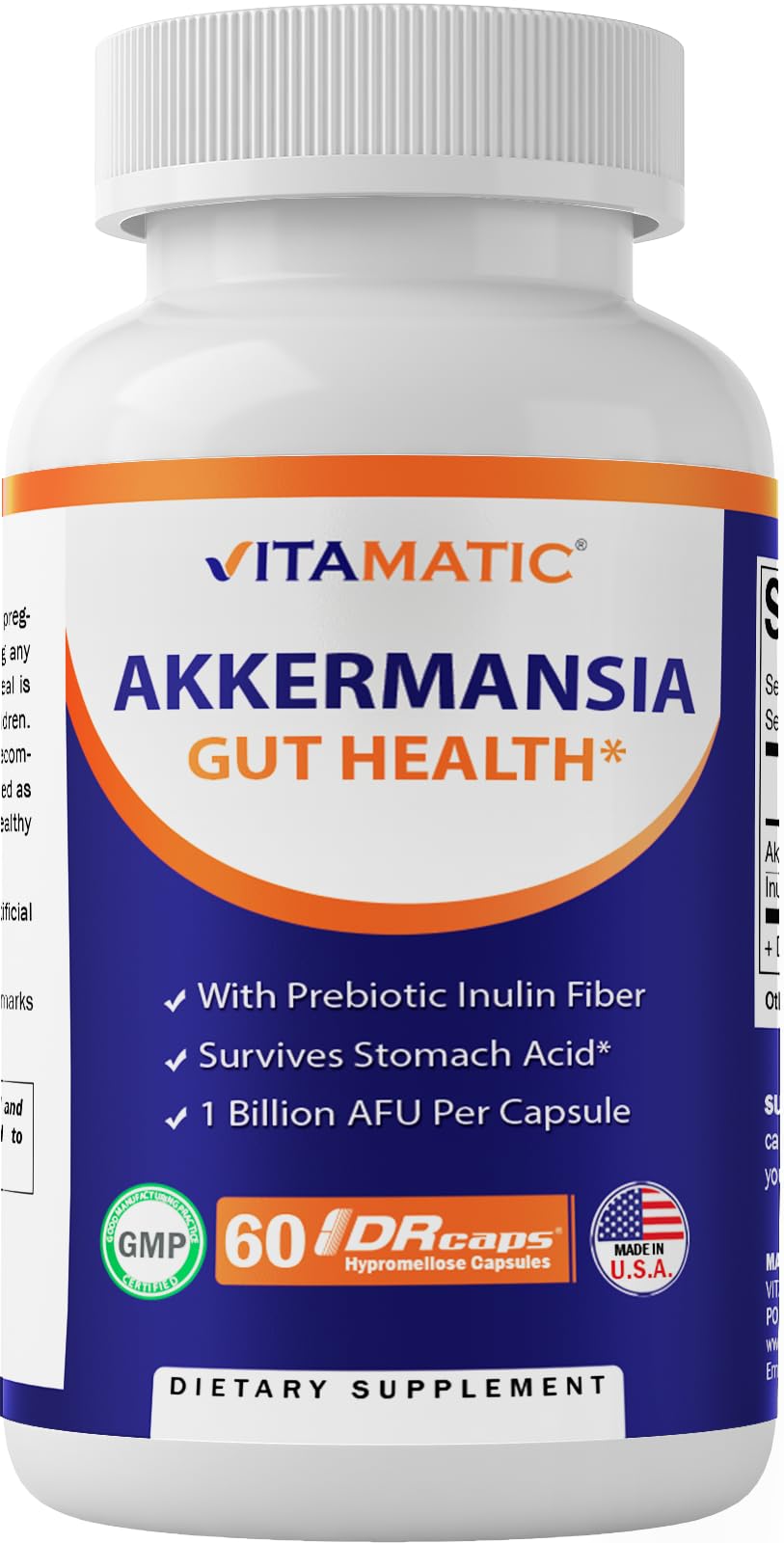 Foto 2 pulgar | Suplemento Vitamático Akkermansia Muciniphila Gut Health 60 Cápsulas - Venta Internacional.