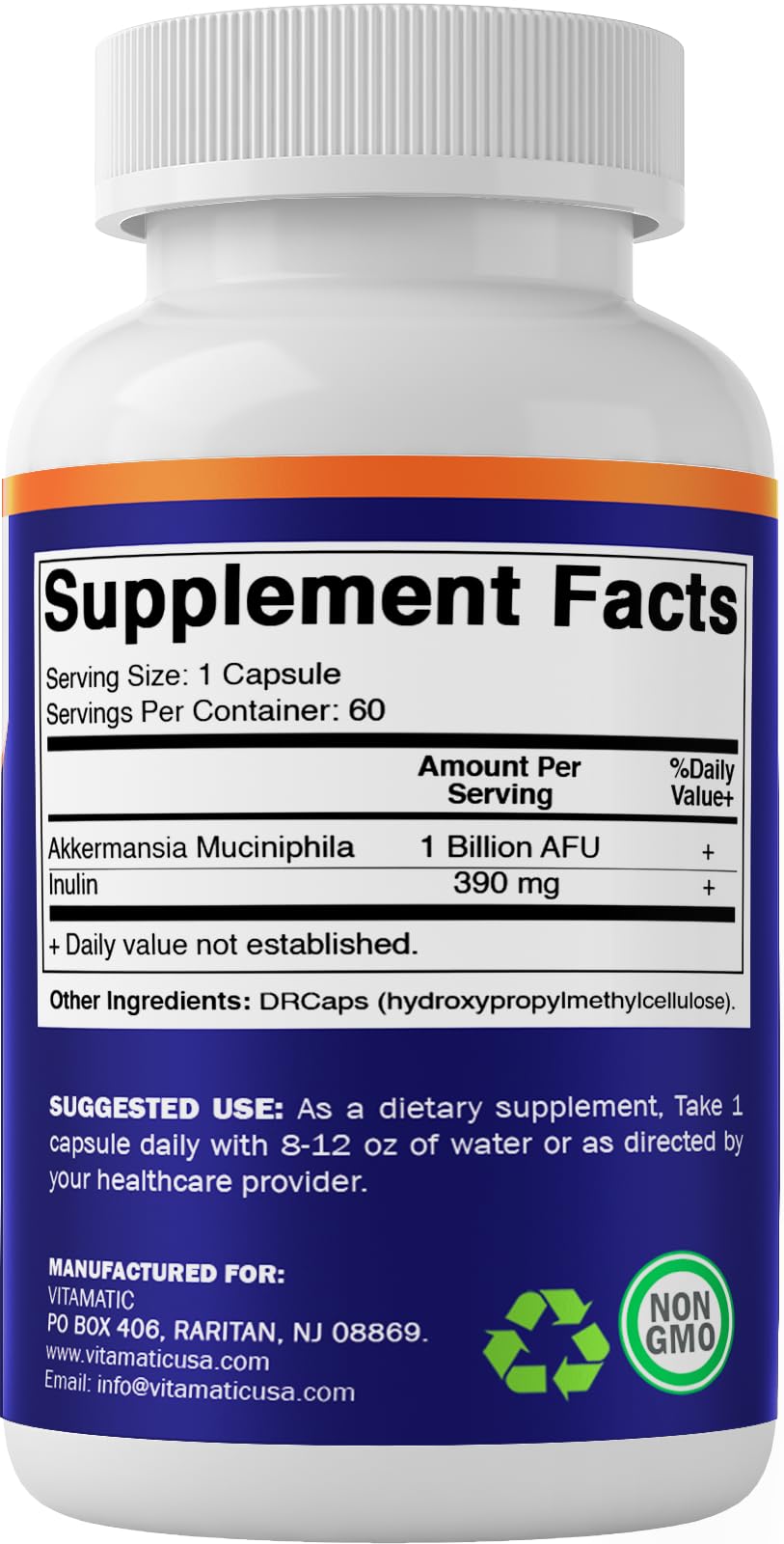 Foto 5 | Suplemento Vitamático Akkermansia Muciniphila Gut Health 60 Cápsulas - Venta Internacional.