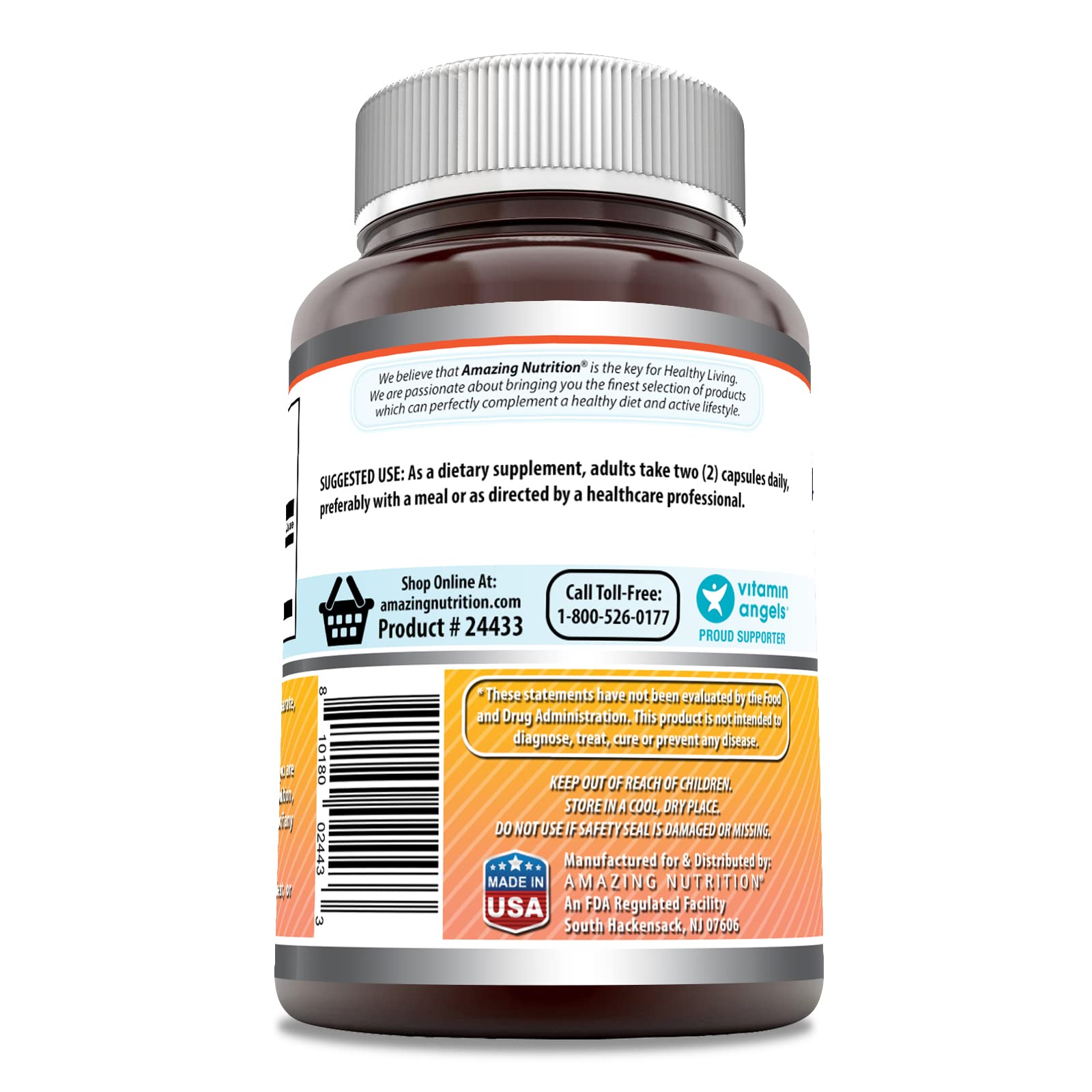 Foto 4 pulgar | Suplemento Amazing Formulas Berberine 1000 Mg 120 Cápsulas - Venta Internacional.
