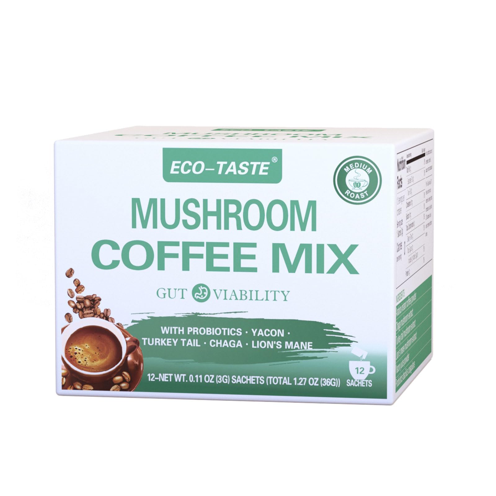 Mezcla De Hongos Con Sabor Ecológico Con Chaga, Melena De León Y Cola De Pavo - Venta Internacional.