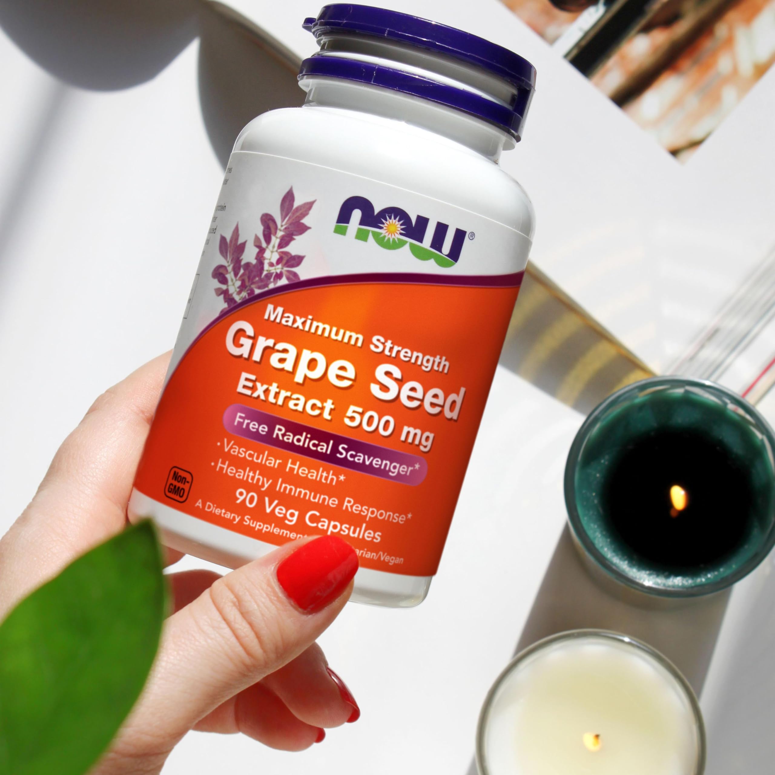 Foto 4 | Suplemento Now Foods Extracto De Semilla De Uva, 500 Mg, 90 Cápsulas Vegetales - Venta Internacional.
