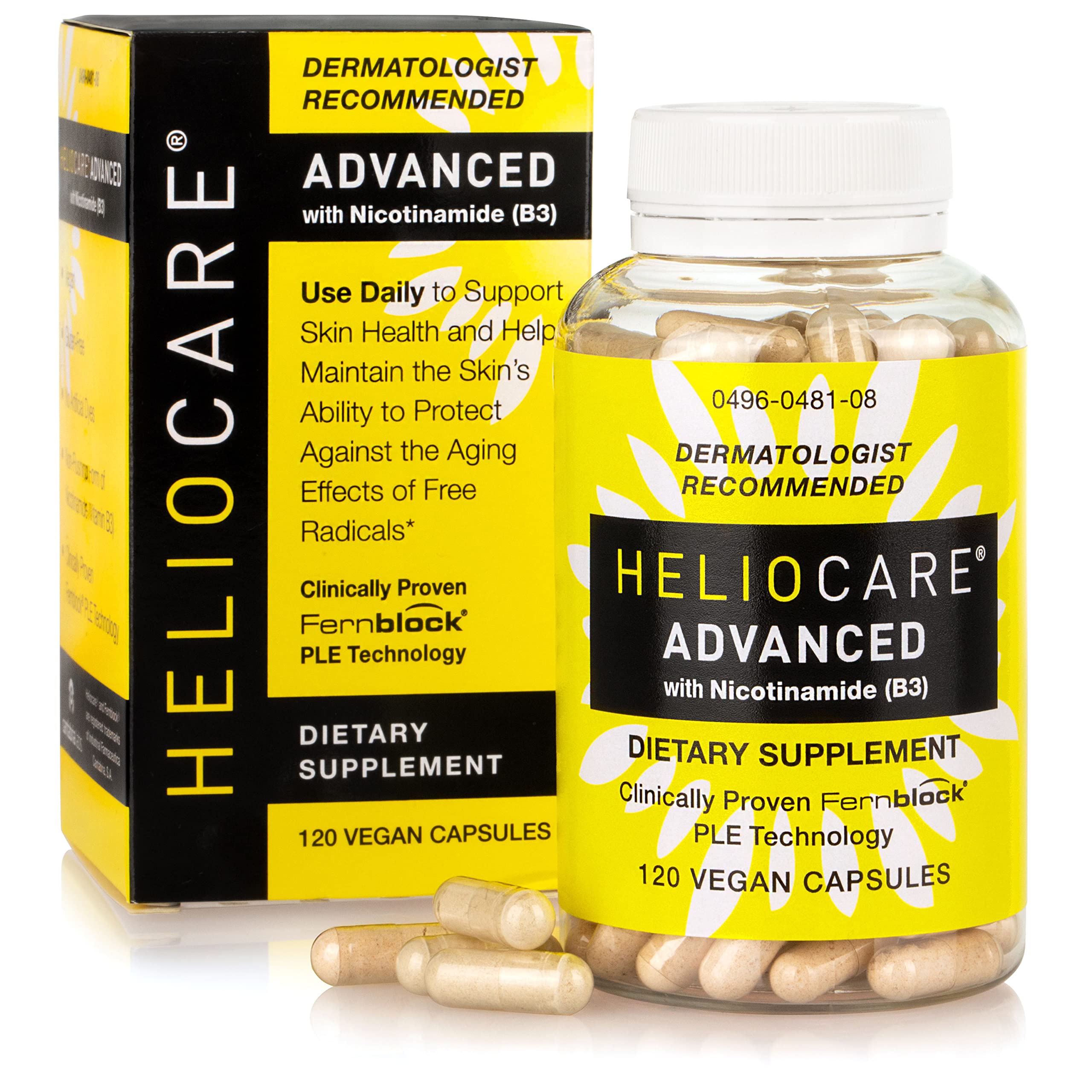 Foto 2 pulgar | Suplemento Heliocare Advanced Niacin B3 Con Fernblock Ple 120 Cápsulas - Venta Internacional.