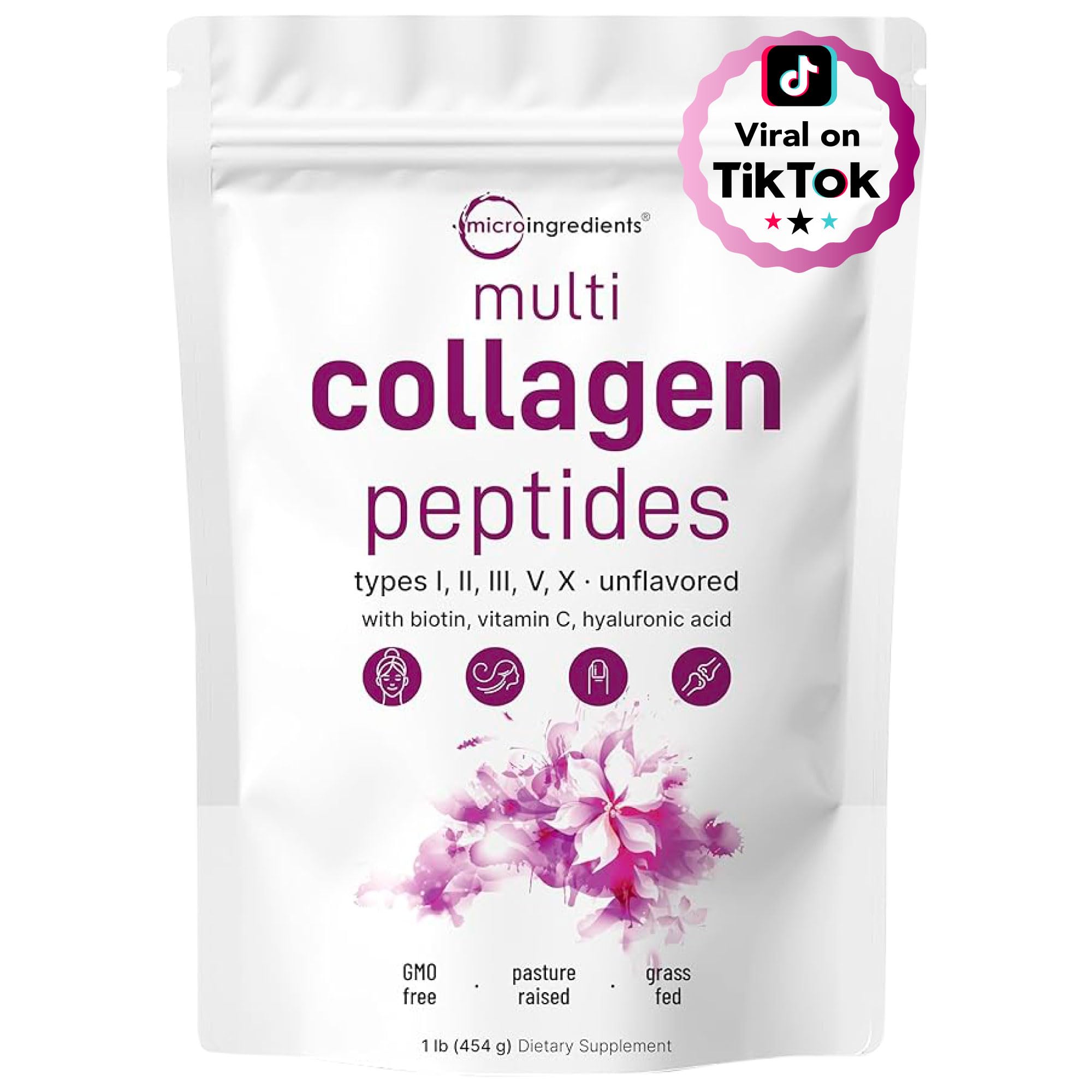 Foto 2 pulgar | Microingredientes De Péptidos De Colágeno En Polvo, 500 Ml, Tipo I, Ii, Iii, V, X - Venta Internacional.