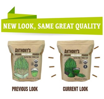Foto 5 | Suplemento En Polvo De Pasto De Trigo Orgánico Anthony's, 236 Ml - Venta Internacional.