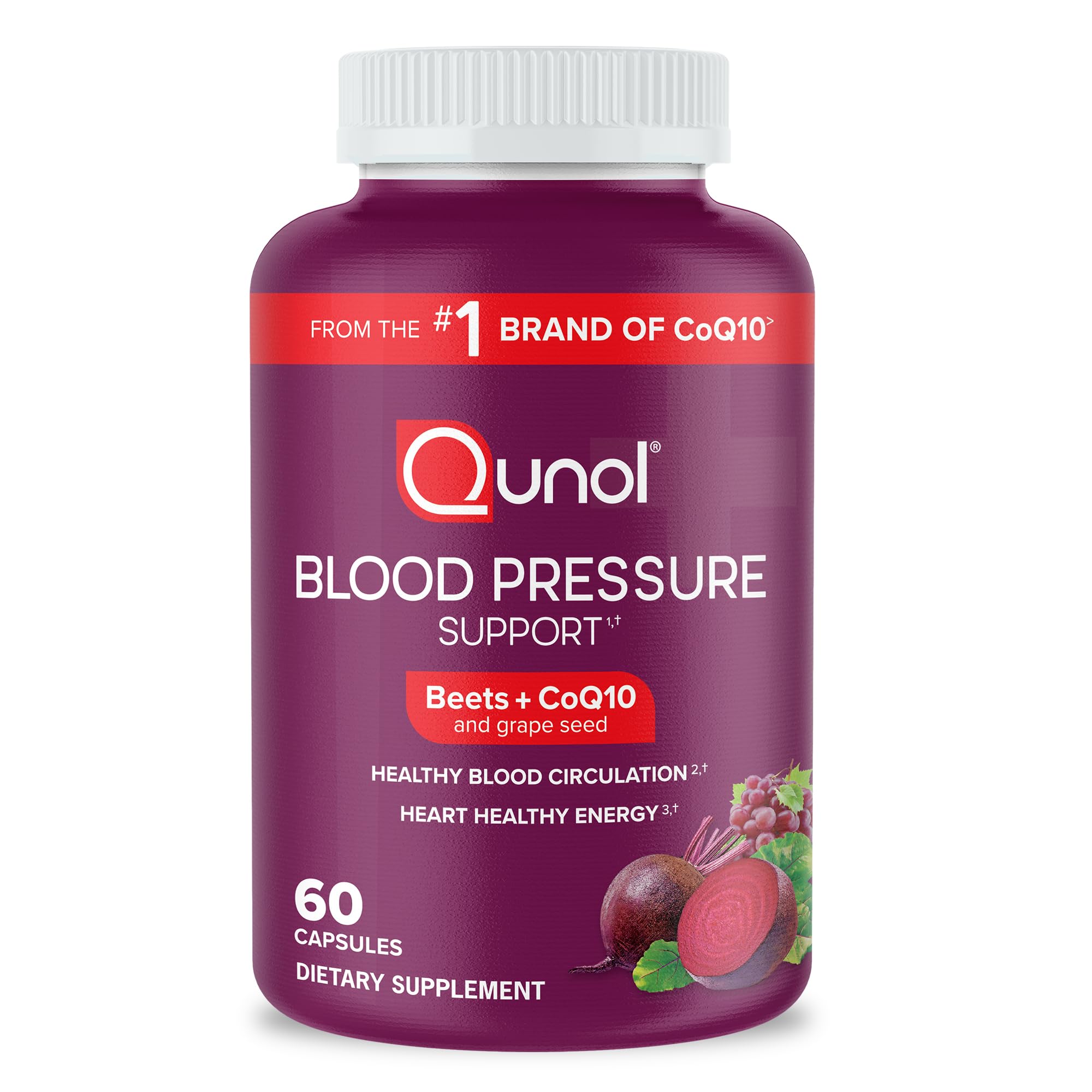 Foto 2 pulgar | Suplemento Qunol Blood Pressure Support 3 En 1 Con Remolacha Y Coq10 - Venta Internacional.