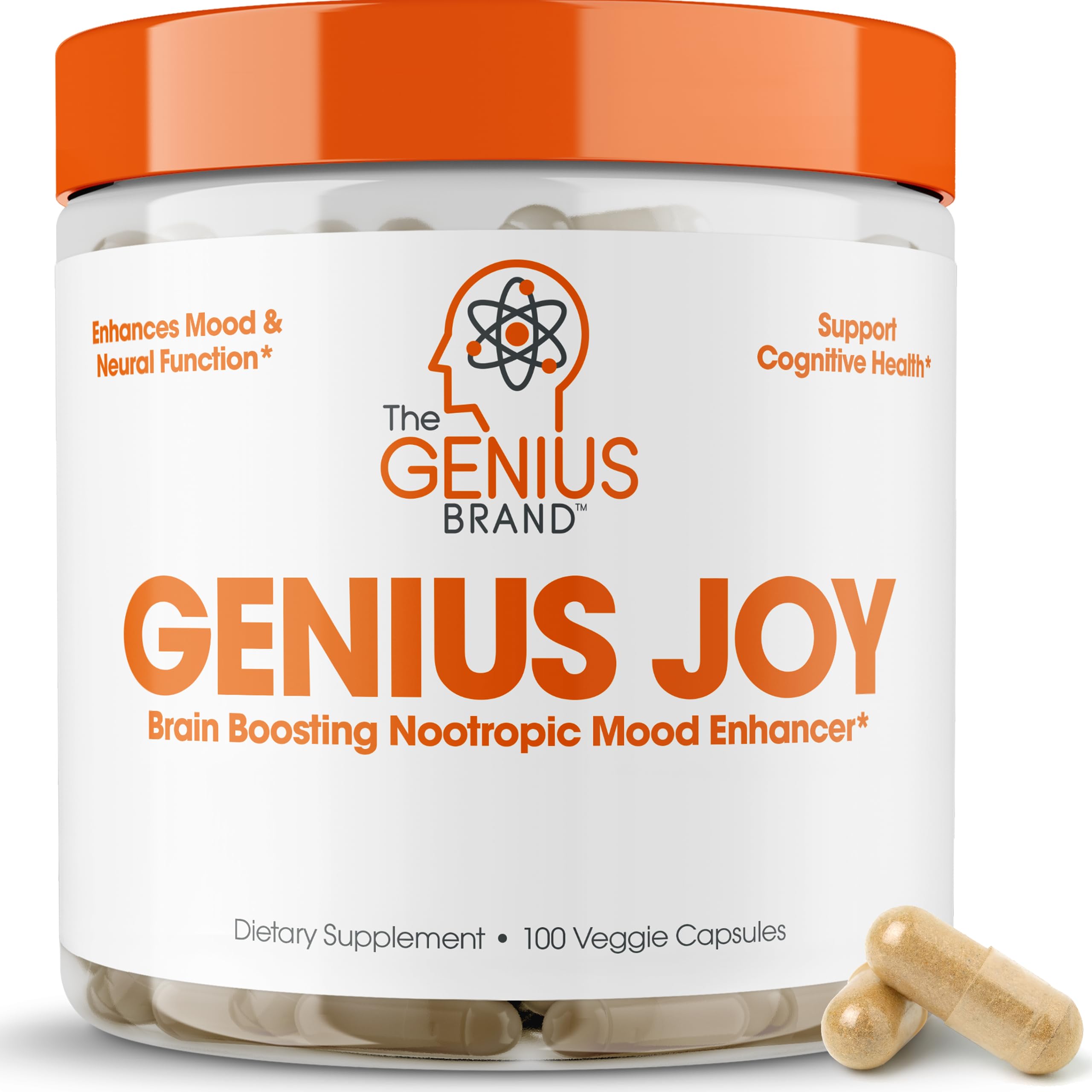 Foto 1 | Suplemento Potenciador De Estado De Ánimo Nootrópico Genius Joy 100% Orgánico - Venta Internacional.