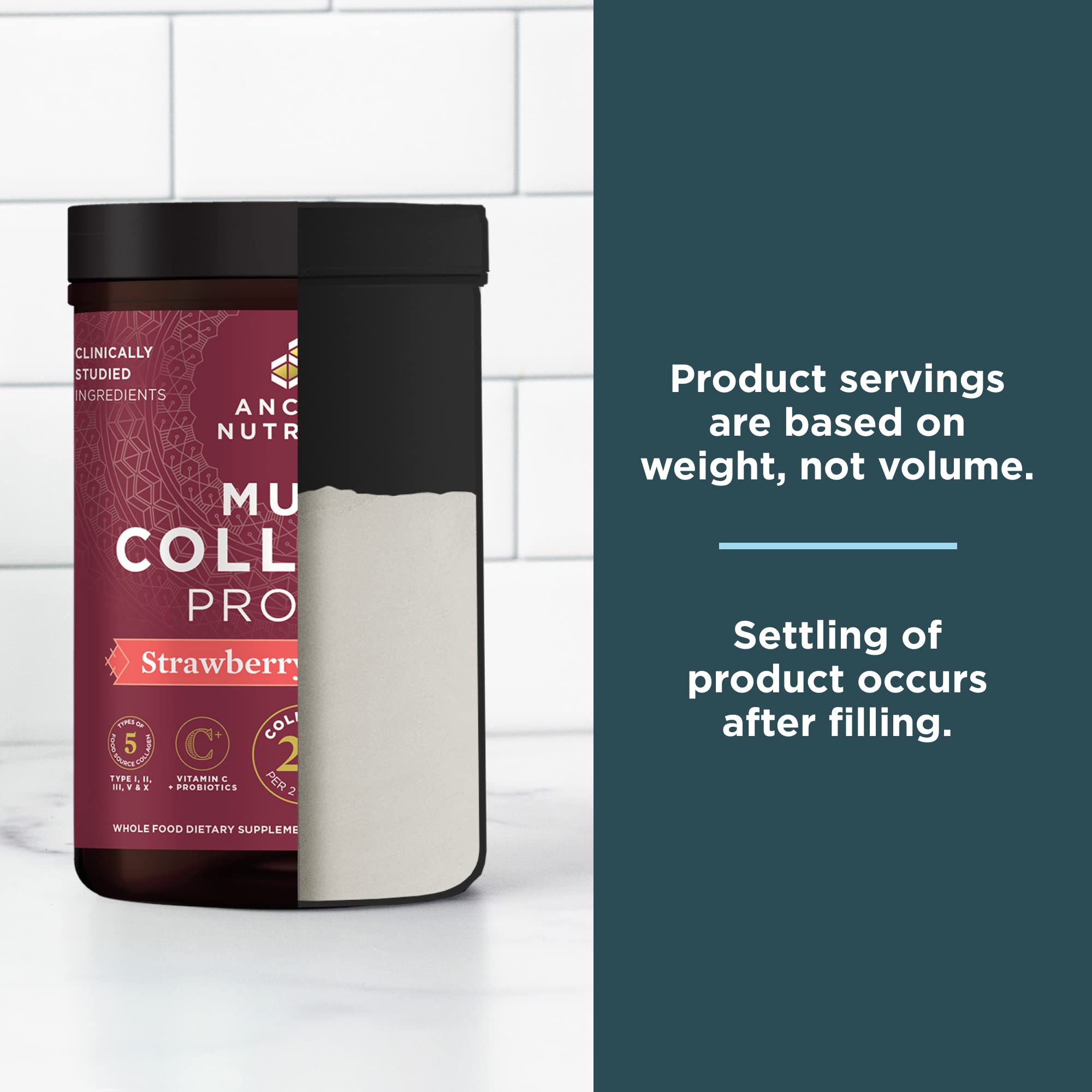 Foto 6 pulgar | Proteína De Colágeno En Polvo Ancient Nutrition Fresa 535ml - Venta Internacional.