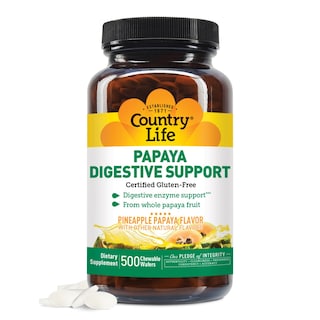 Foto 1 | Enzimas De Papaya Masticables Que Ayudan A La Digestión Country Life - Venta Internacional.