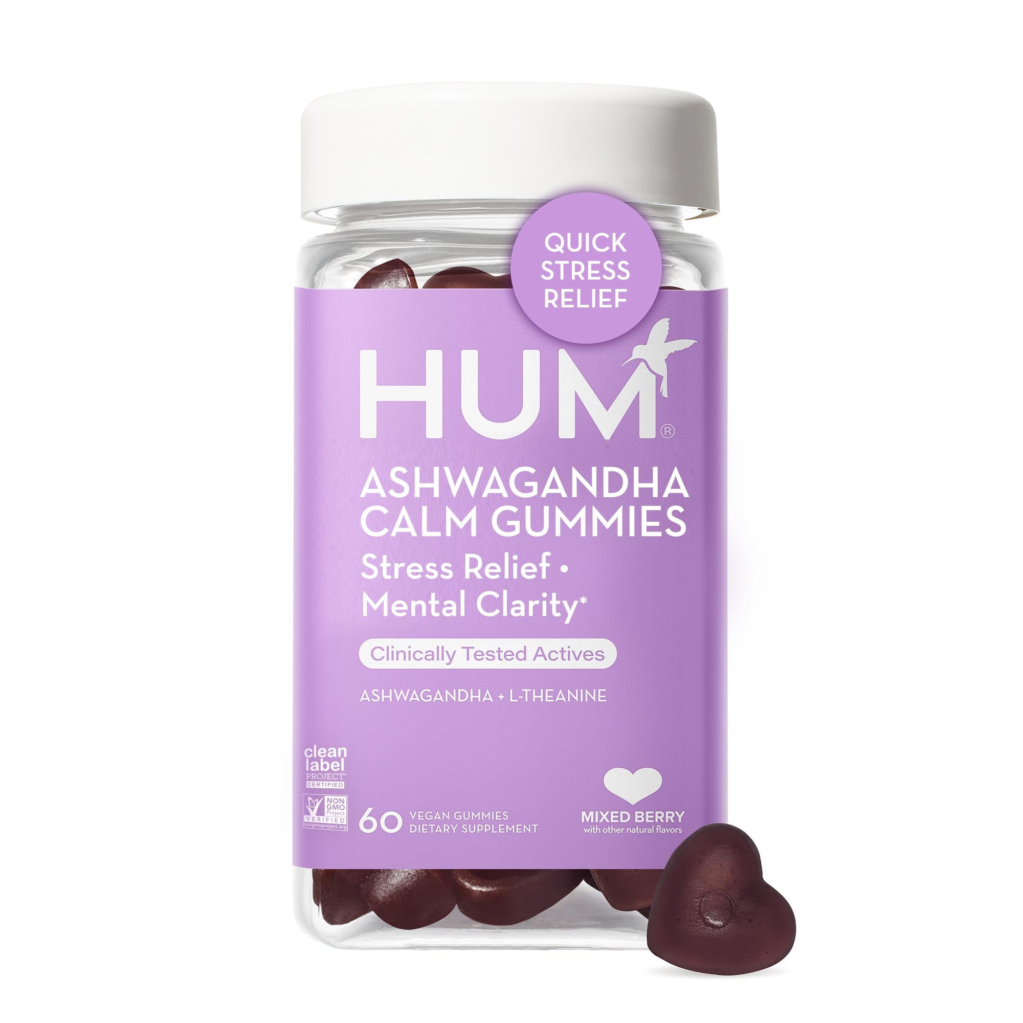 Foto 2 pulgar | Suplemento Hum Ashwagandha Calm Con 60 Gomitas De L-teanina - Venta Internacional.