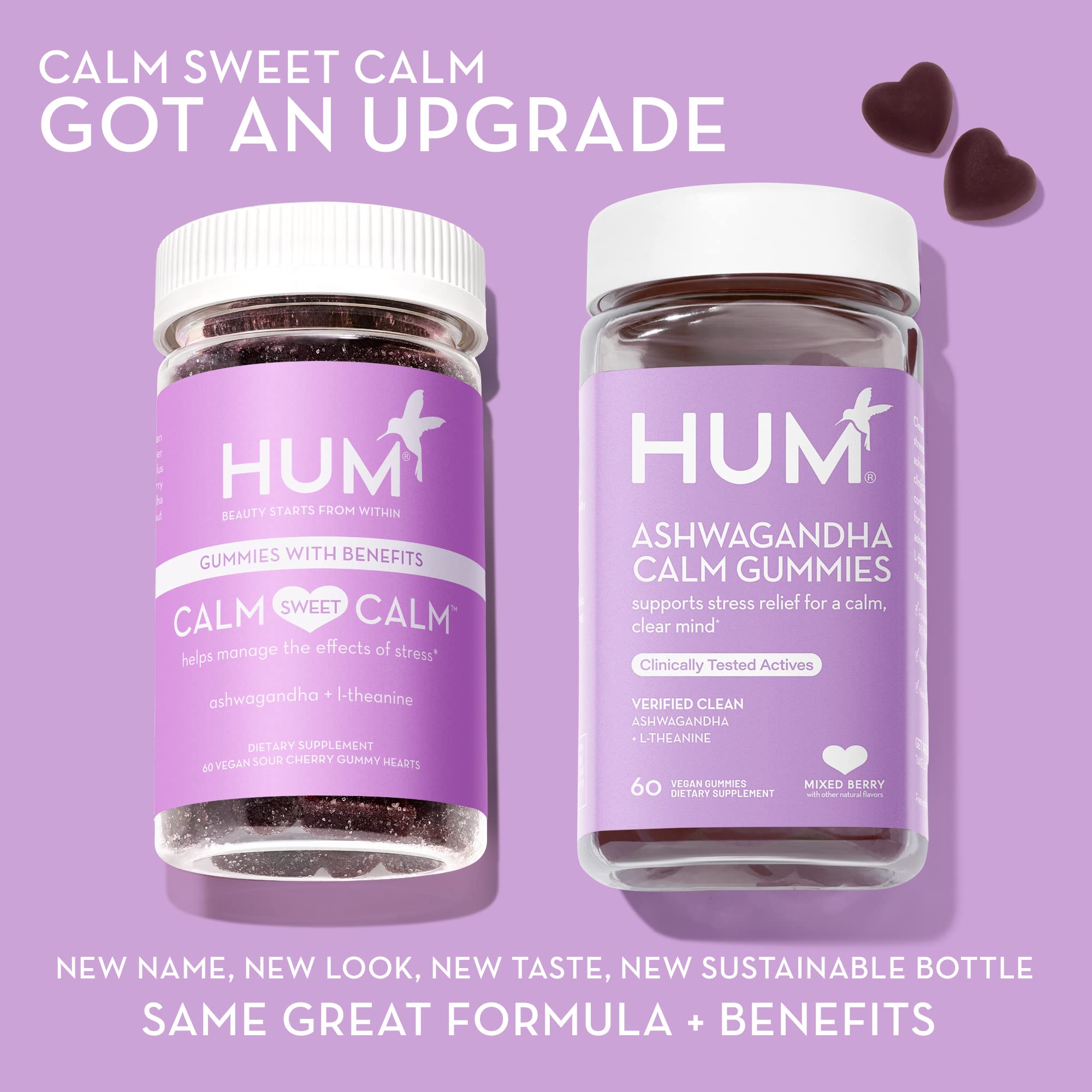 Foto 4 pulgar | Suplemento Hum Ashwagandha Calm Con 60 Gomitas De L-teanina - Venta Internacional.