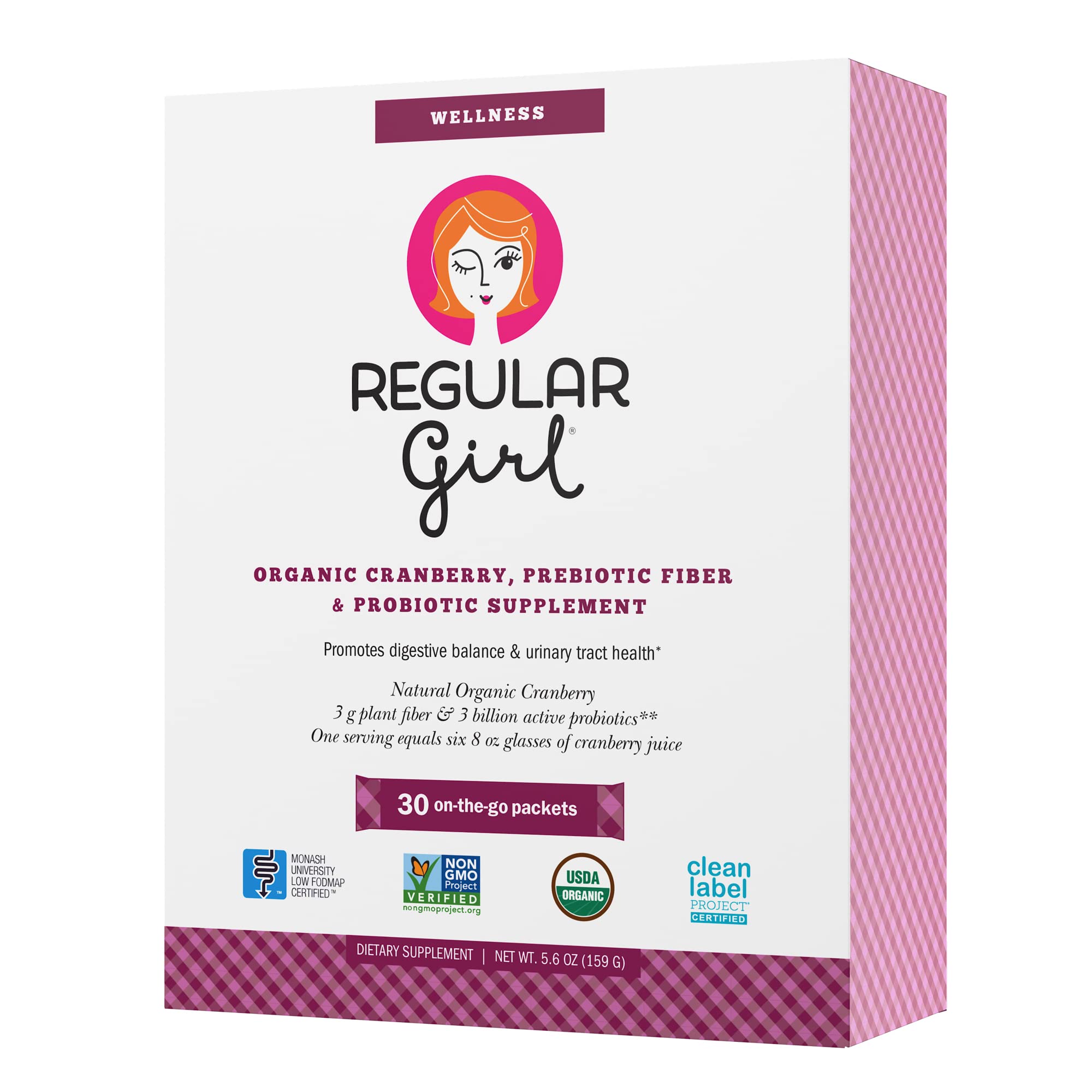 Foto 5 | Suplemento De Arándano Orgánico Regular Girl Wellness, 30 Porciones - Venta Internacional.