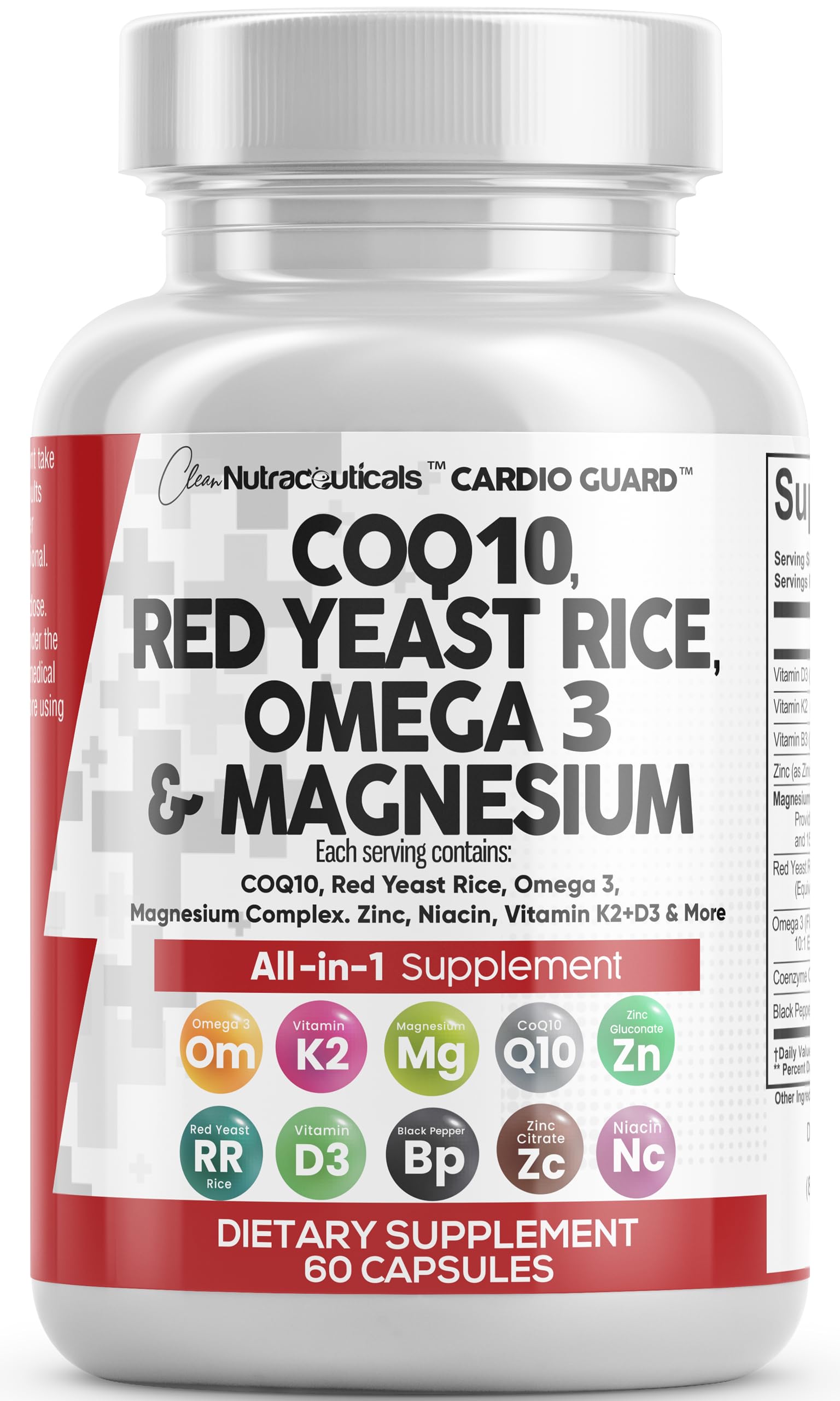 Foto 2 pulgar | Suplemento Clean Nutraceuticals Cardioguard 60 Unidades - Venta Internacional.