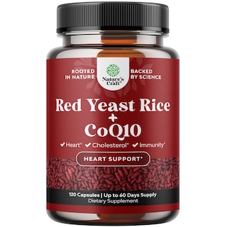 Foto 1 | Suplemento De Arroz De Levadura Roja Artesanal De Natures, 1200 Mg Con 100 Mg De Coq10 - Venta Internacional.