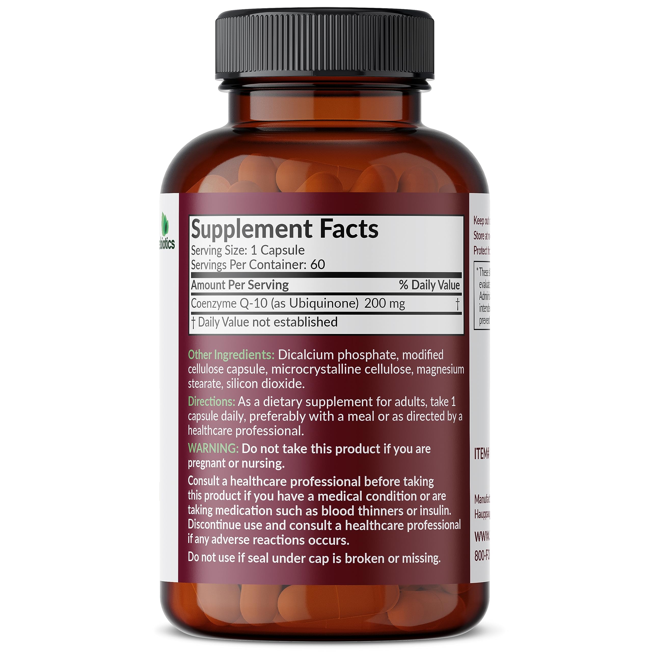 Foto 3 pulgar | Suplemento Futurebiotics Coq10 200 Mg Cellular Energy 60 Cápsulas - Venta Internacional.