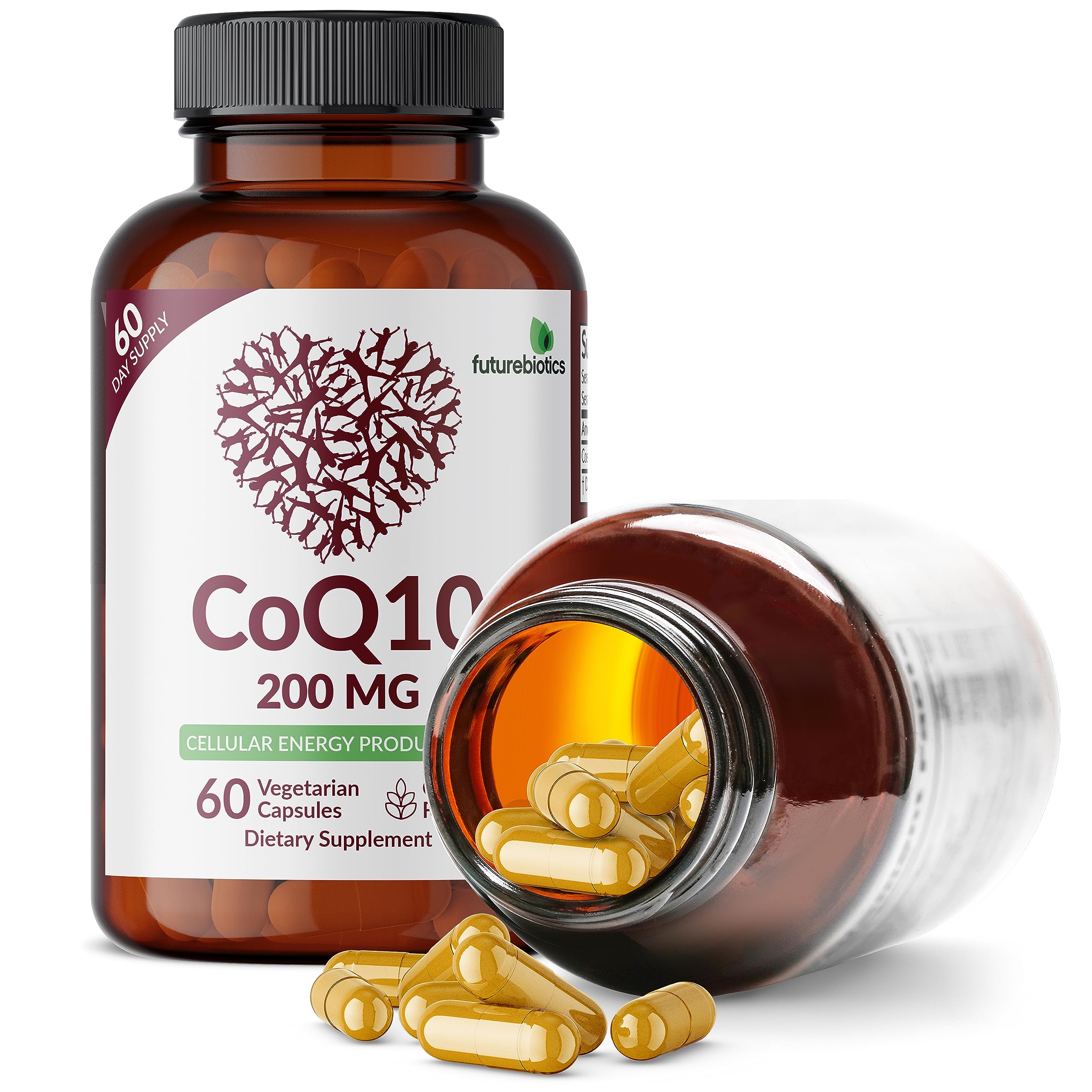 Foto 5 pulgar | Suplemento Futurebiotics Coq10 200 Mg Cellular Energy 60 Cápsulas - Venta Internacional.