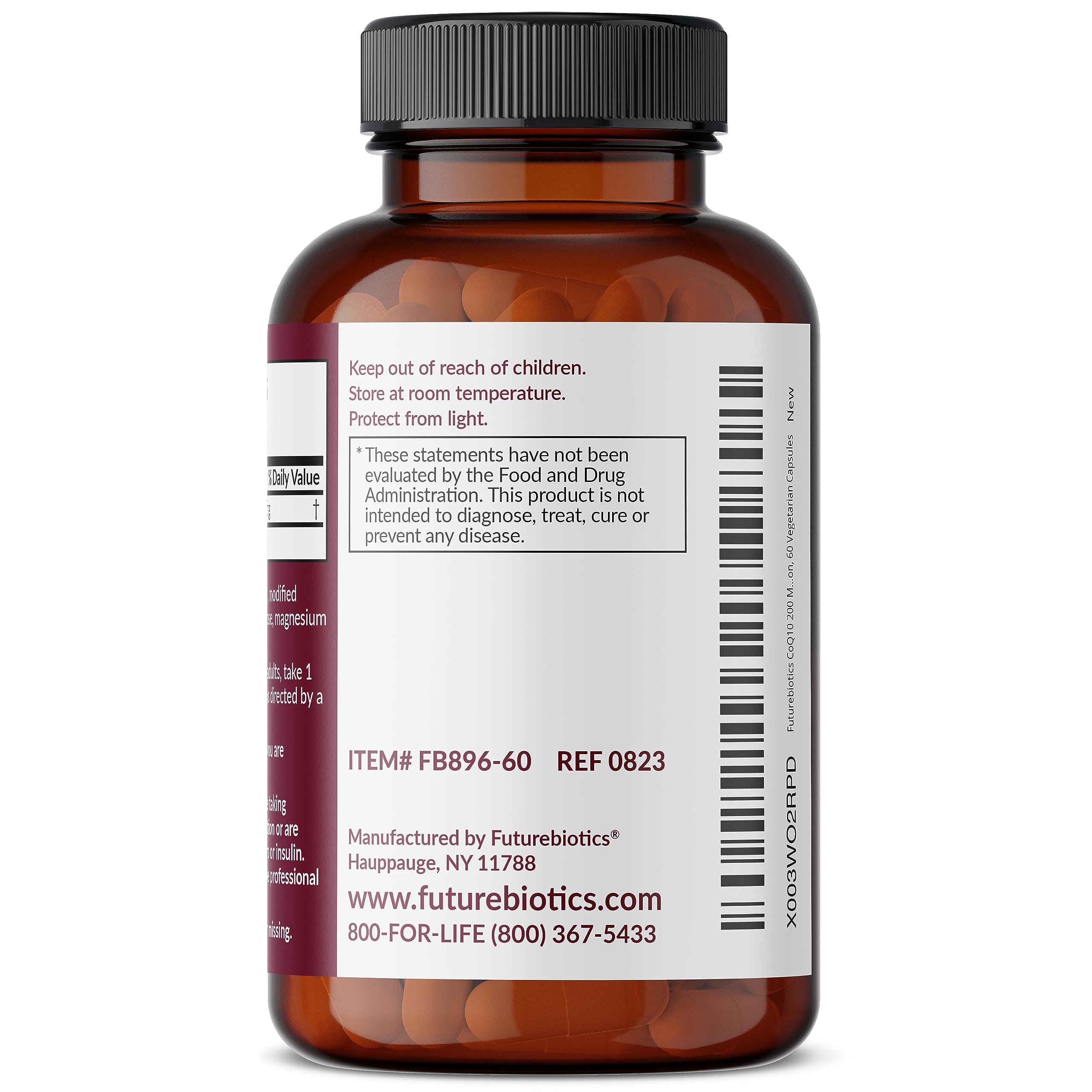 Foto 6 pulgar | Suplemento Futurebiotics Coq10 200 Mg Cellular Energy 60 Cápsulas - Venta Internacional.
