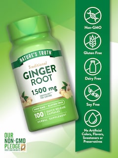 Foto 3 | Suplemento Nature's Truth, Cápsulas De Raíz De Jengibre, 1500 Mg, 100 Unidades - Venta Internacional.