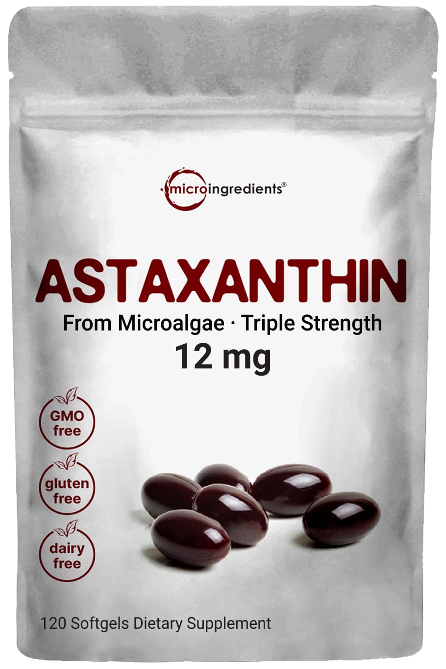 Foto 2 pulgar | Suplemento: Microingredientes: Astaxantina, 12 Mg, 120 Cápsulas Blandas - Venta Internacional.