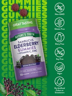 Foto 3 | Suplemento Nature's Truth, Gomitas De Saúco Negro, 50% Veganas - Venta Internacional.