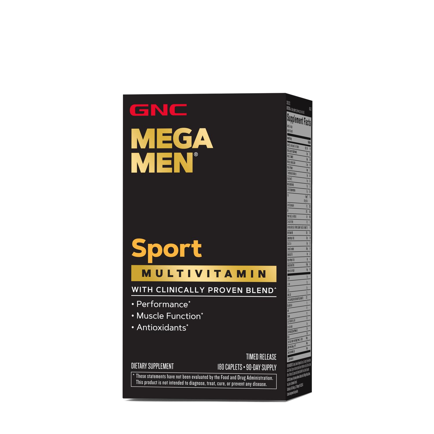 Foto 2 pulgar | Multivitamínico Gnc Mega Men Sport Performance 180 Comprimidos - Venta Internacional.