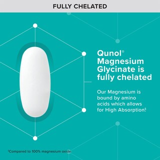 Foto 3 | Suplemento Qunol Glicinato De Magnesio 300 Mg 90 Comprimidos - Venta Internacional.