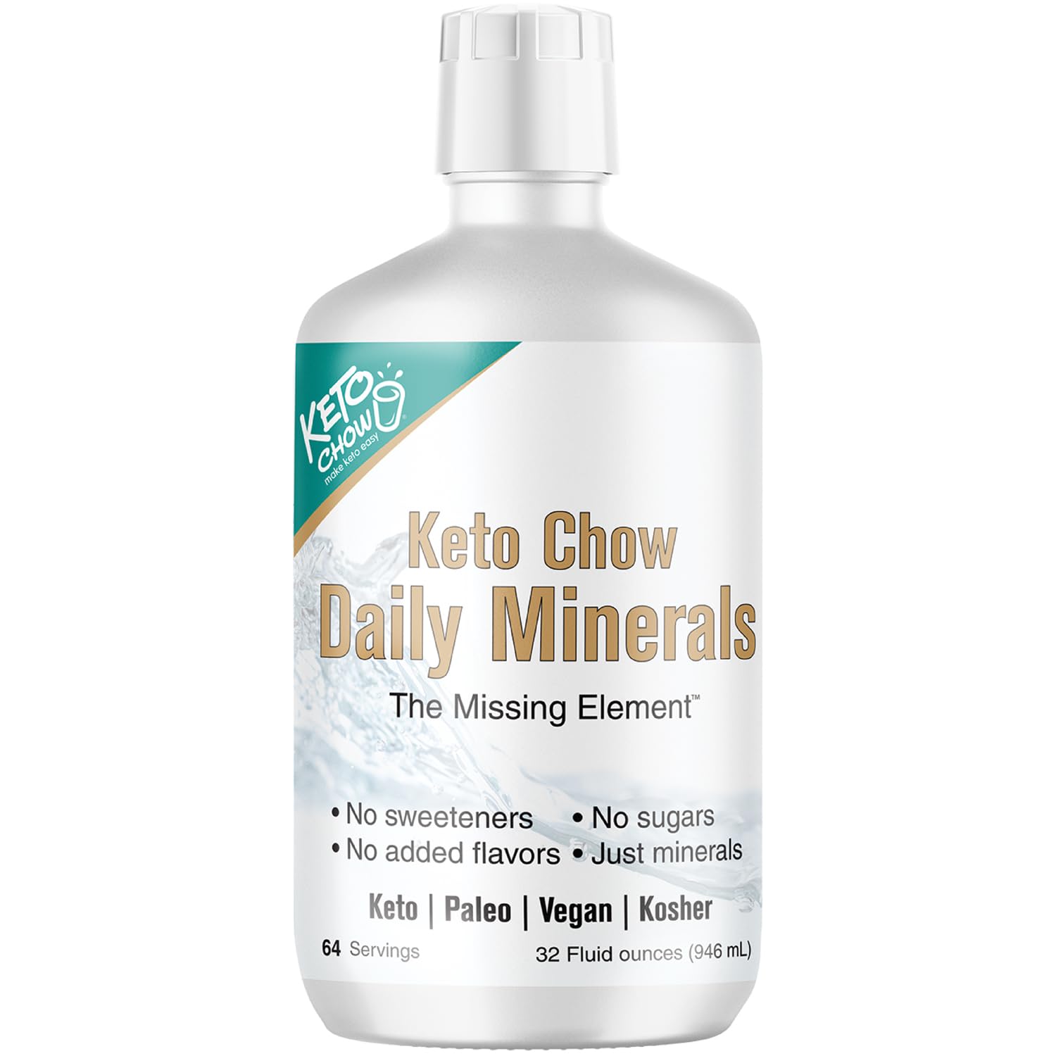 Foto 2 pulgar | Equilibrio Electrolítico Diario Mineral Drops Keto Chow 946 Ml - Venta Internacional.