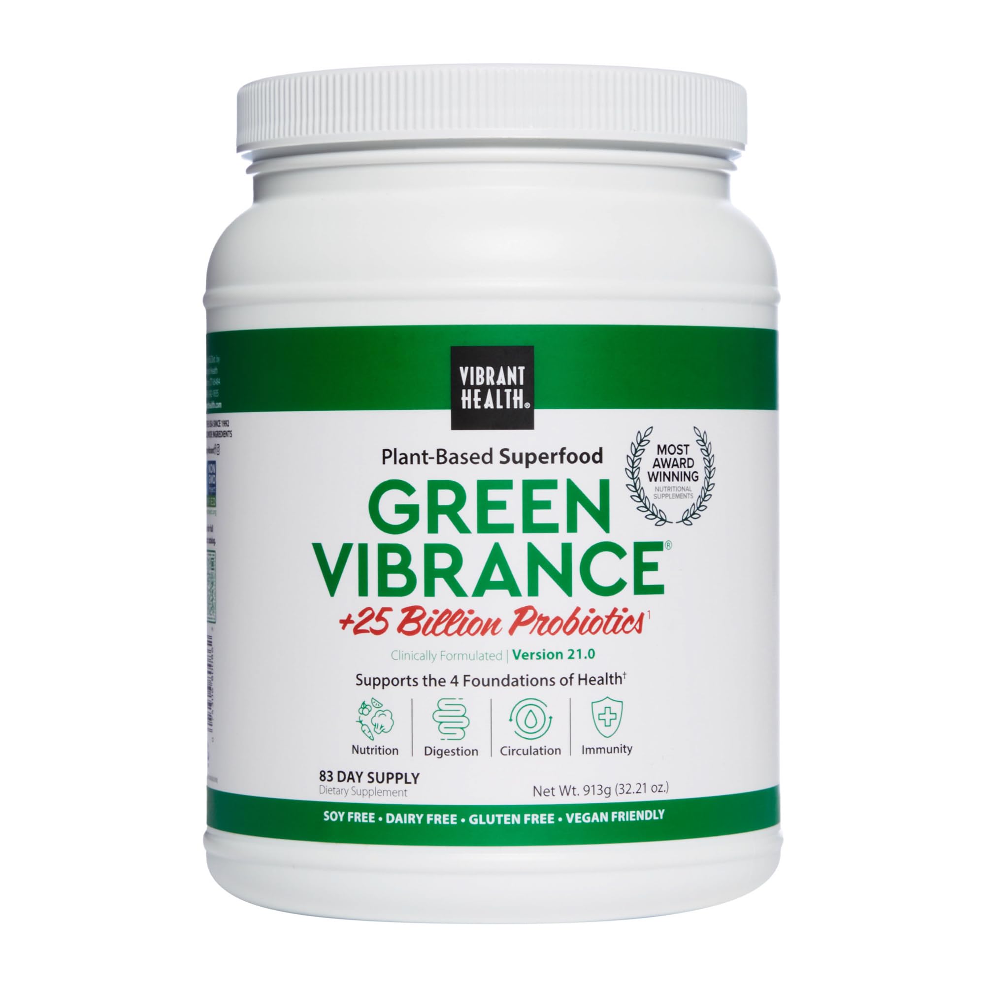 Foto 2 pulgar | Suplemento Vibrant Health Green Vibrance 83 Porciones - Venta Internacional.