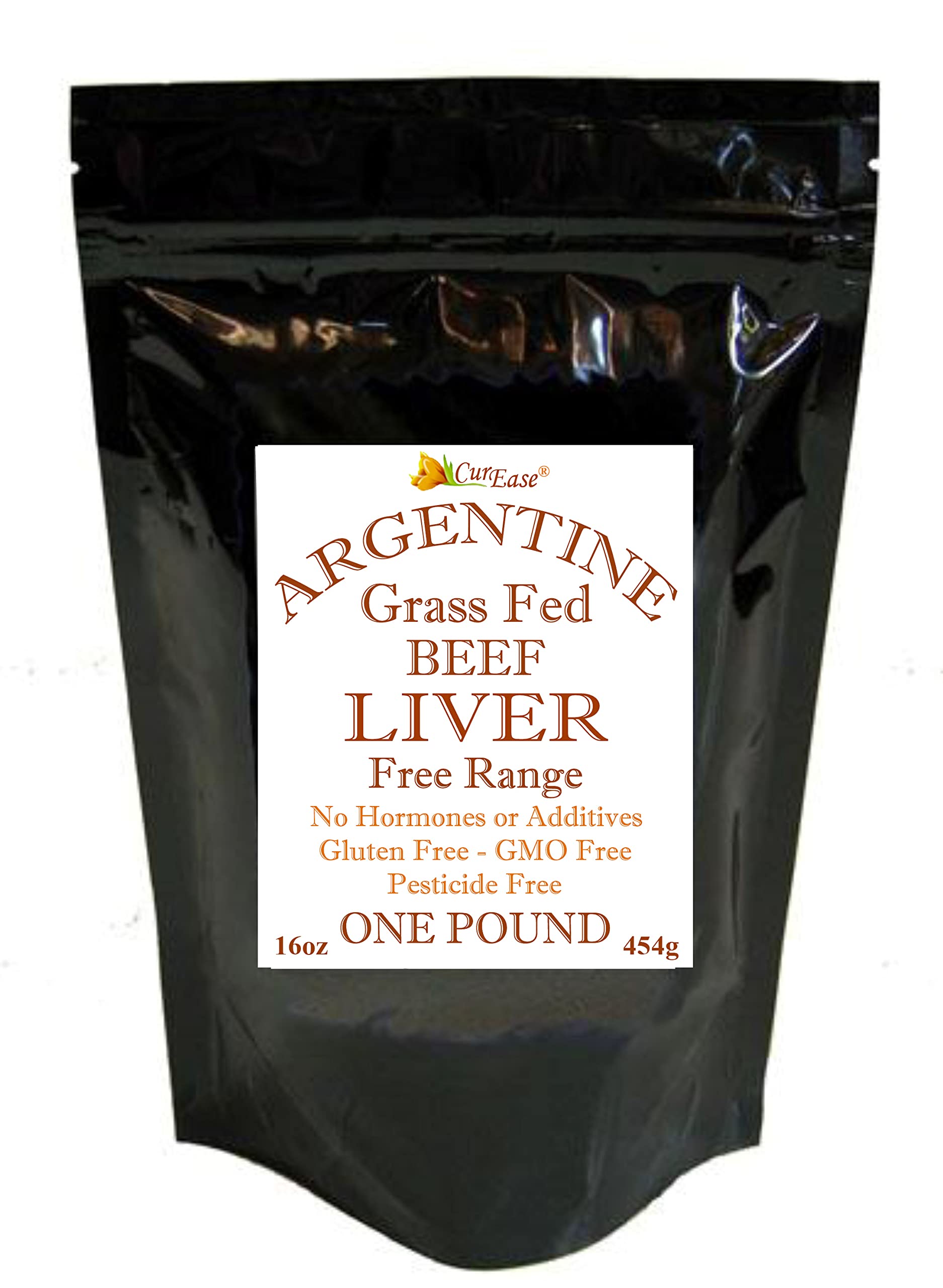 Foto 2 pulgar | Hígado De Res En Polvo Curease De Animales Alimentados Con Pasto Argentino 453 G - Venta Internacional.