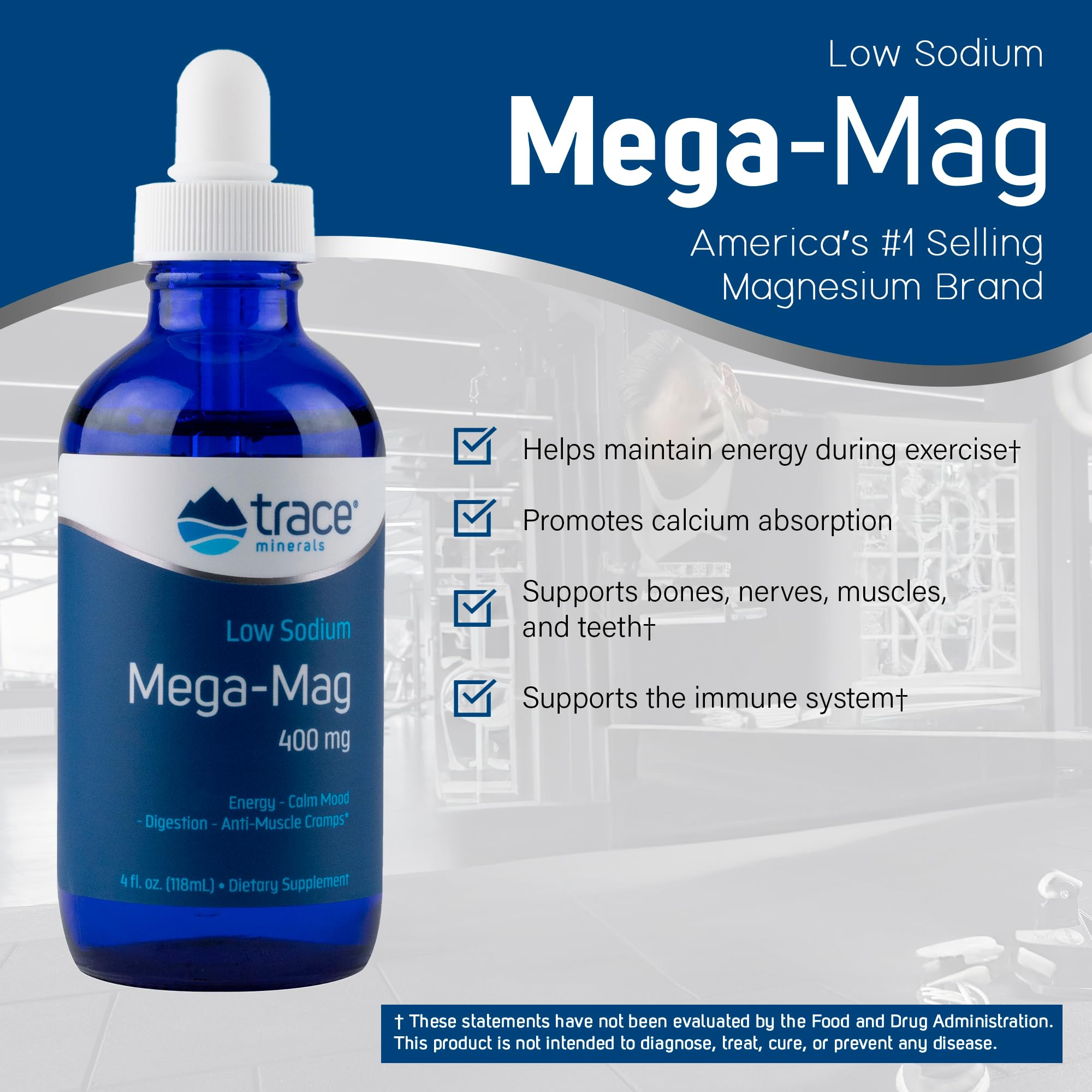 Foto 2 | Suplemento De Oligoelementos Mega-mag 400 Mg De Magnesio Líquido - Venta Internacional.