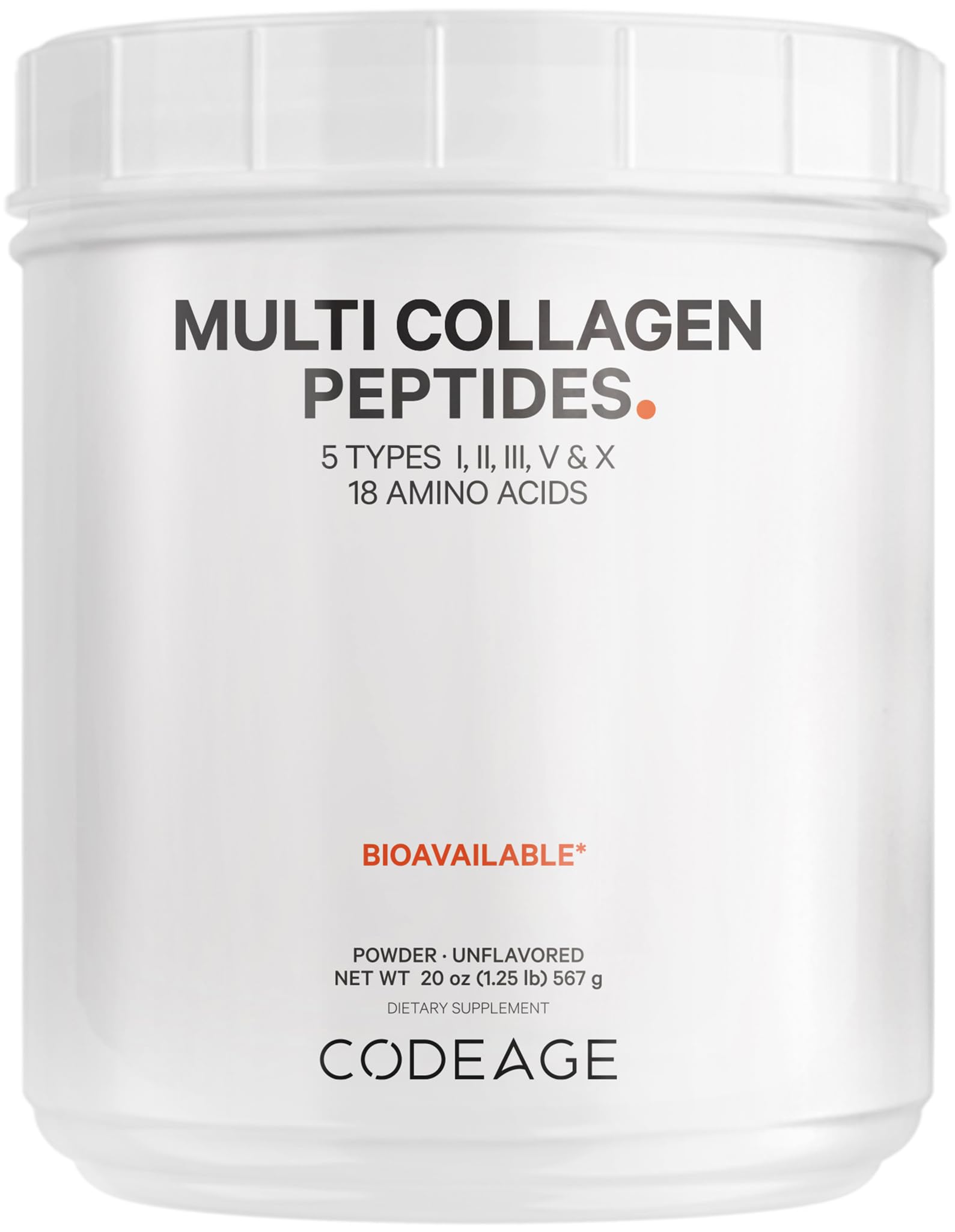 Foto 2 pulgar | Proteína De Colágeno En Polvo Codeage Multi, Suministro Para 2 Meses, 560 Ml - Venta Internacional.
