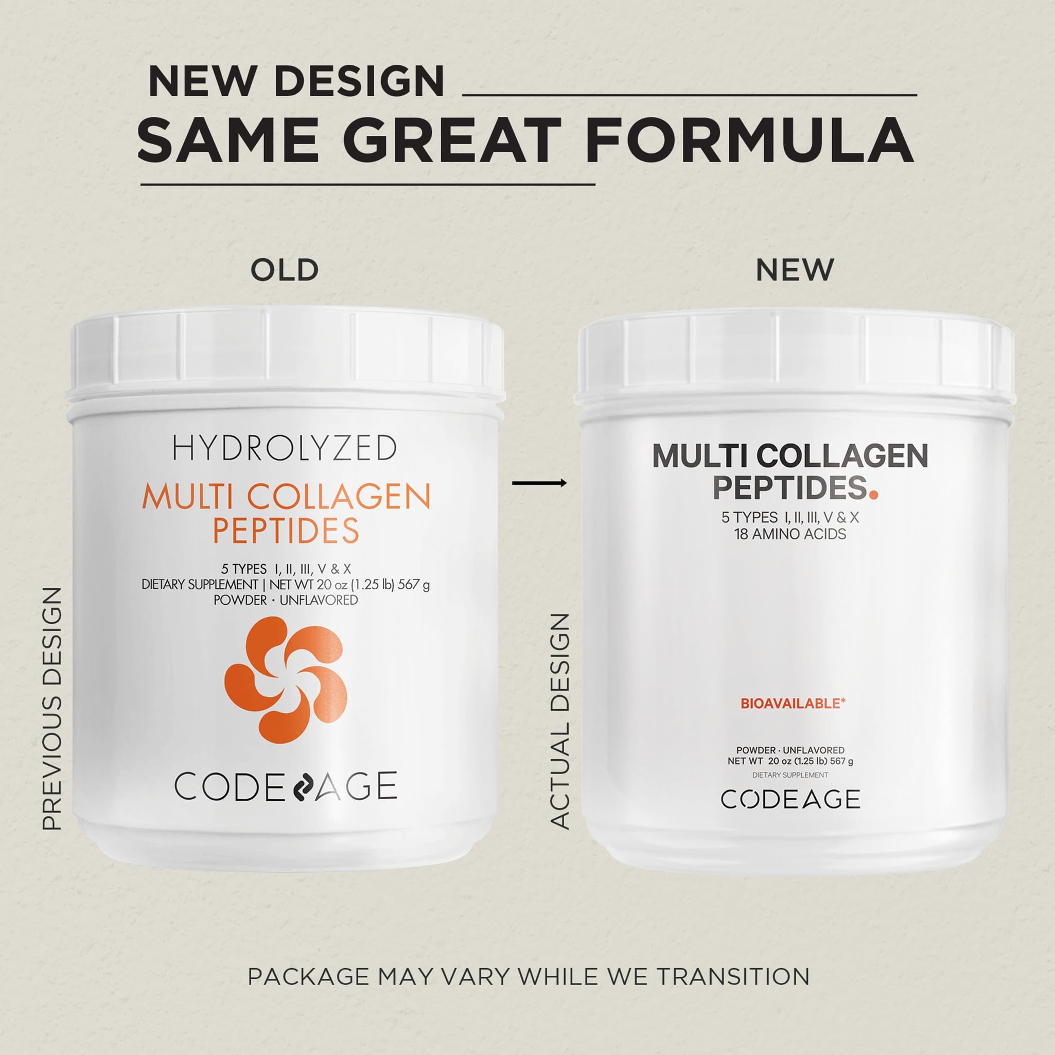 Foto 3 | Proteína De Colágeno En Polvo Codeage Multi, Suministro Para 2 Meses, 560 Ml - Venta Internacional.