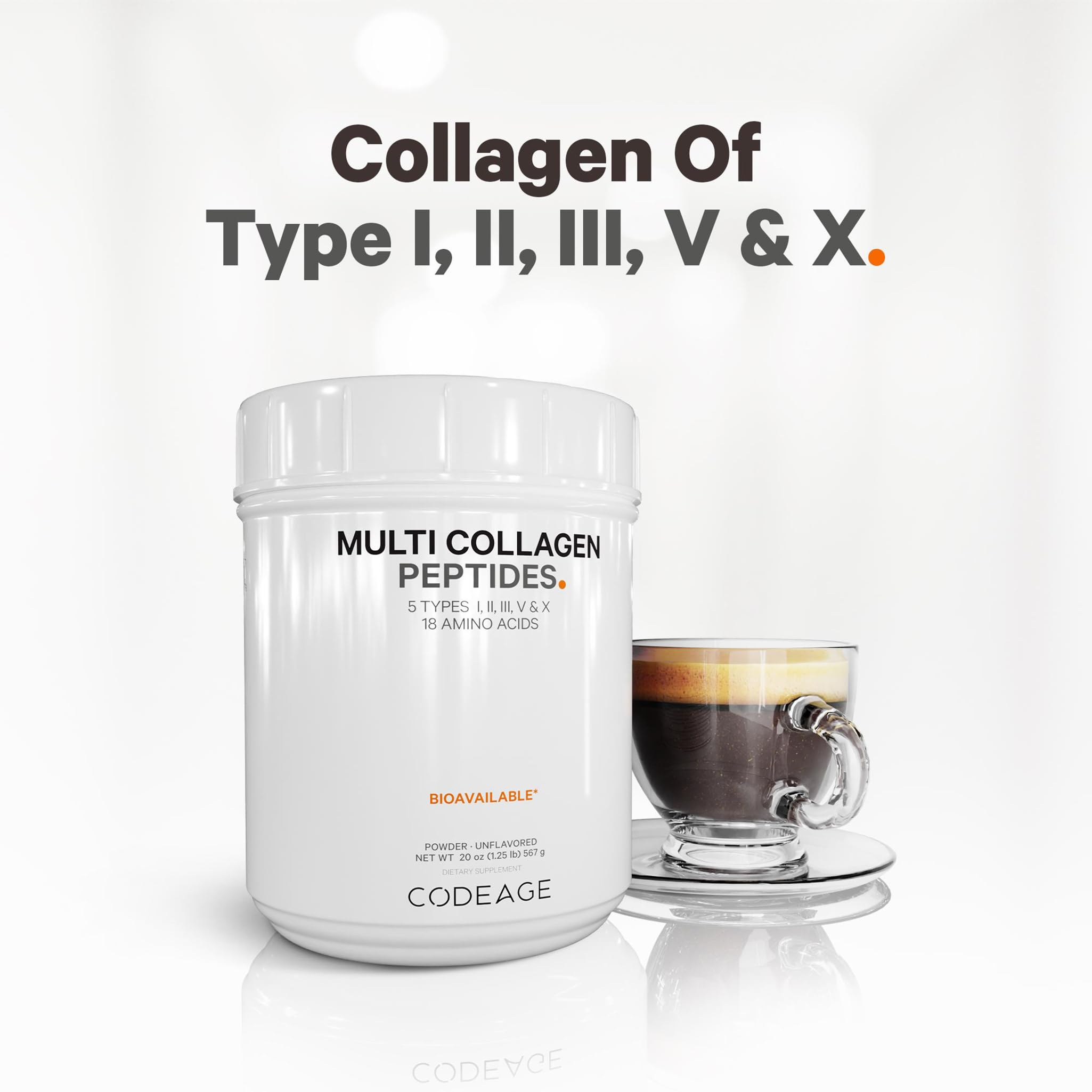 Foto 5 pulgar | Proteína De Colágeno En Polvo Codeage Multi, Suministro Para 2 Meses, 560 Ml - Venta Internacional.