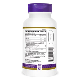 Foto 5 | Suplemento En Cápsulas Blandas De Aceite De Pescado Del Siglo Xxi, 1000 Mg, 120 Unidades - Venta Internacional.