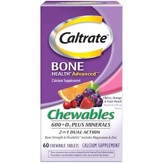 Foto 1 | Suplemento Caltrate Chewables 600 +d3 Plus Minerals 60 Comprimidos - Venta Internacional.