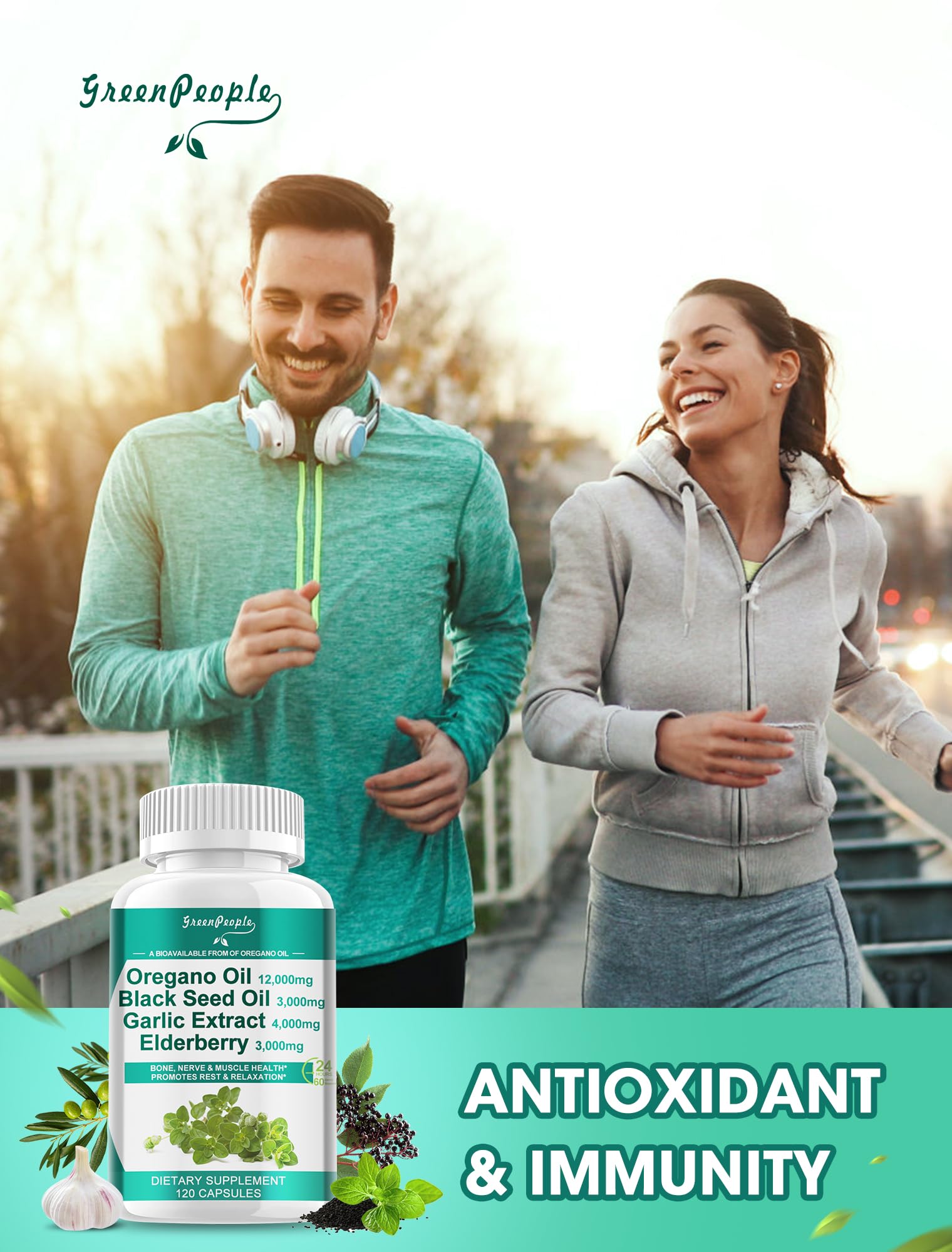 Foto 5 | Suplemento De Aceite De Orégano Greenpeople 120 Cápsulas - Venta Internacional.