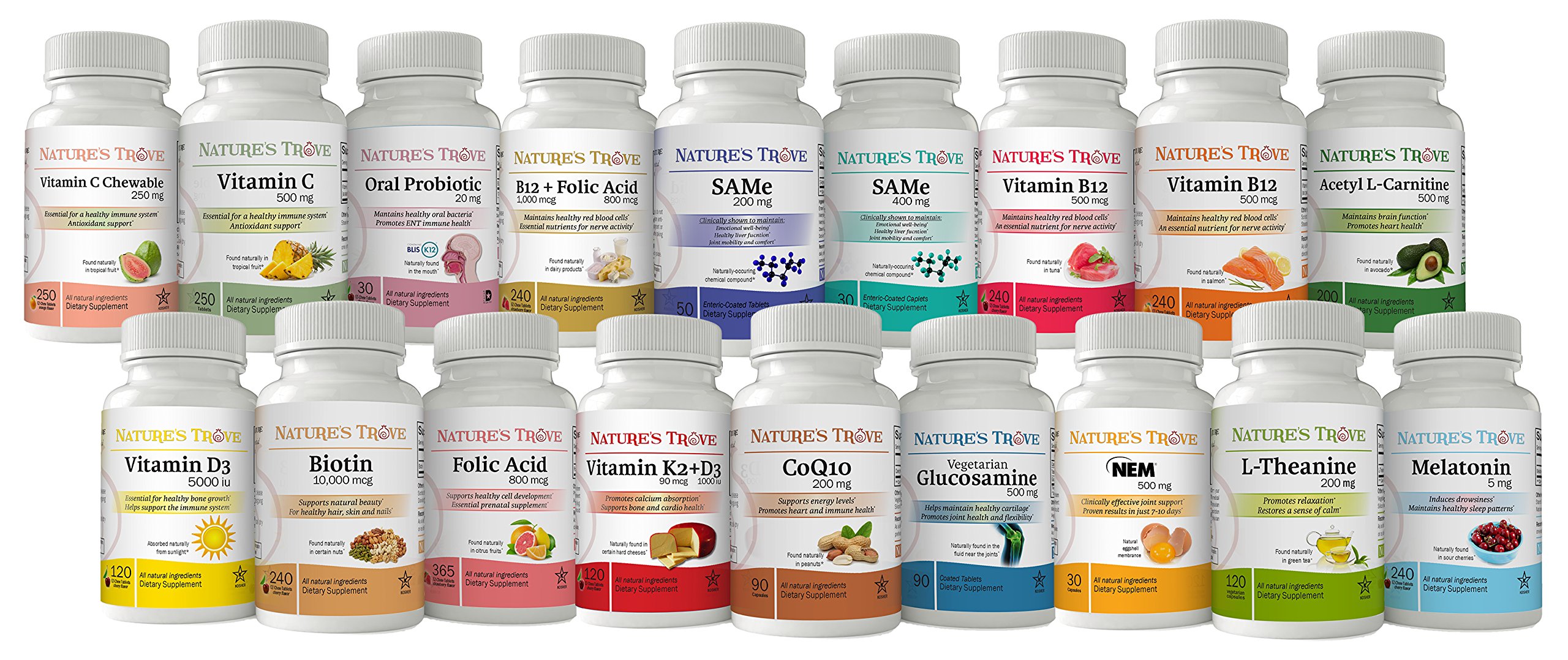 Foto 4 pulgar | Suplemento Nature's Trove L-teanina 200 Mg 120 Cápsulas - Venta Internacional.