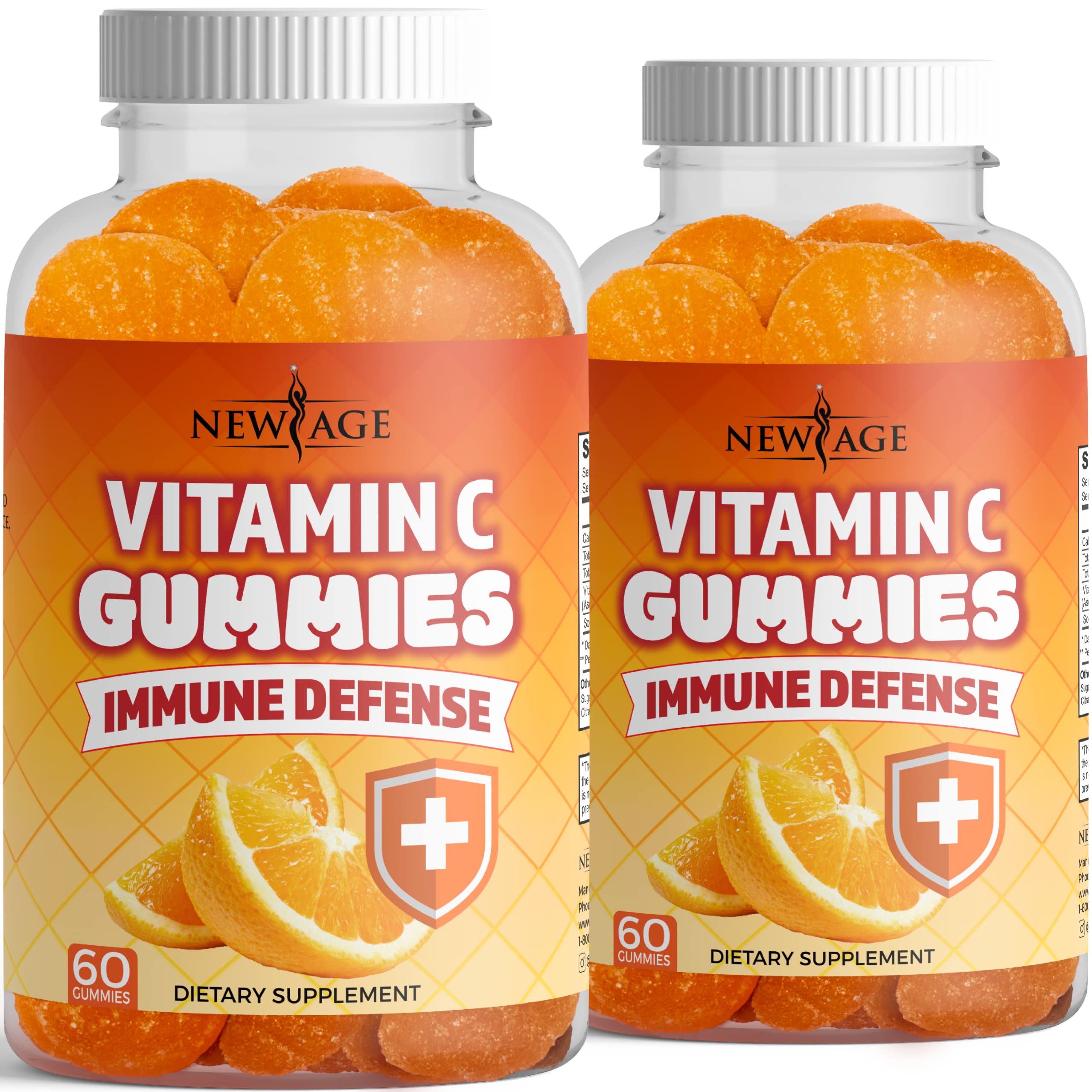 Gomitas De Vitamina C New Age Naranja Vegetarianas 250 Mg (120) - Venta Internacional.
