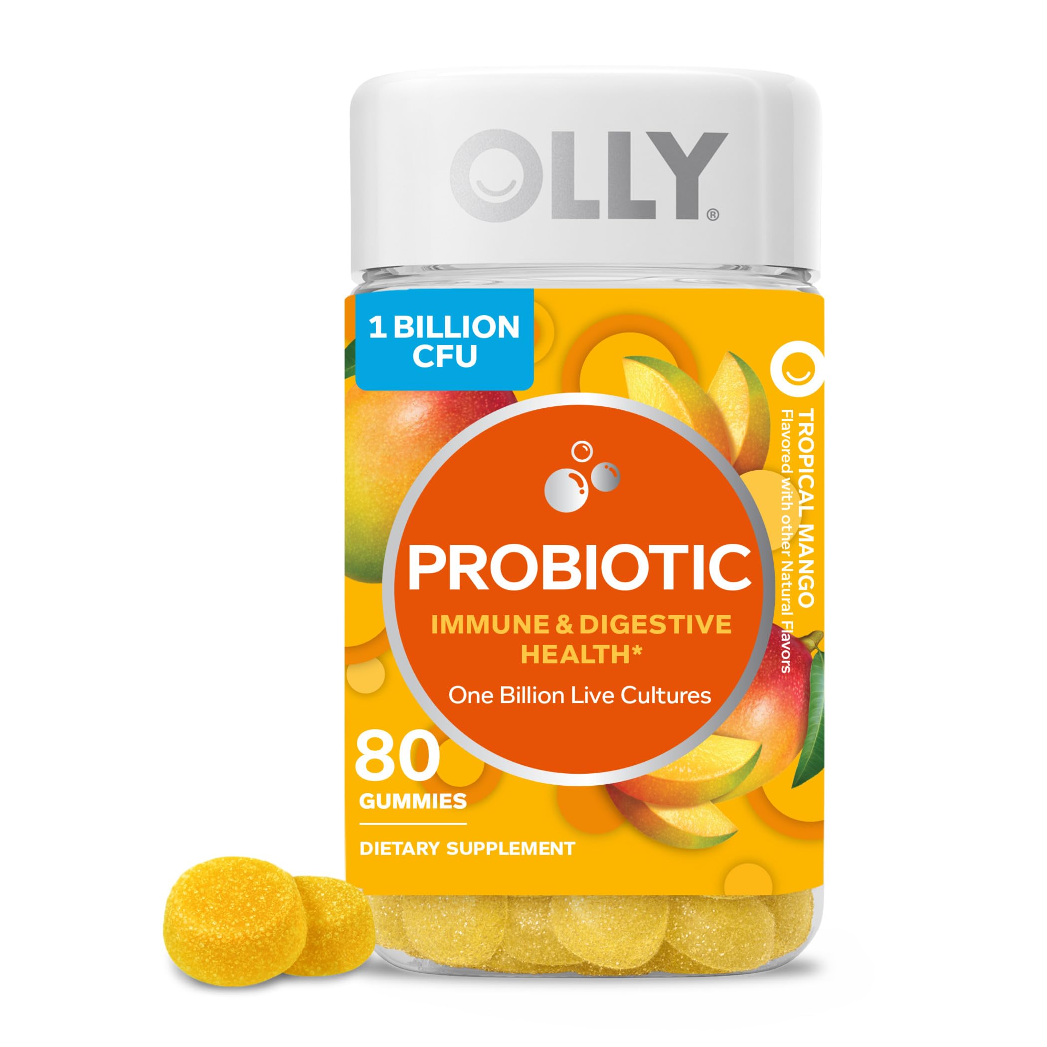 Gomita Probiótica Olly, Mil Millones De Ufc, Inmuno-digestiva, 80 Unidades - Venta Internacional.