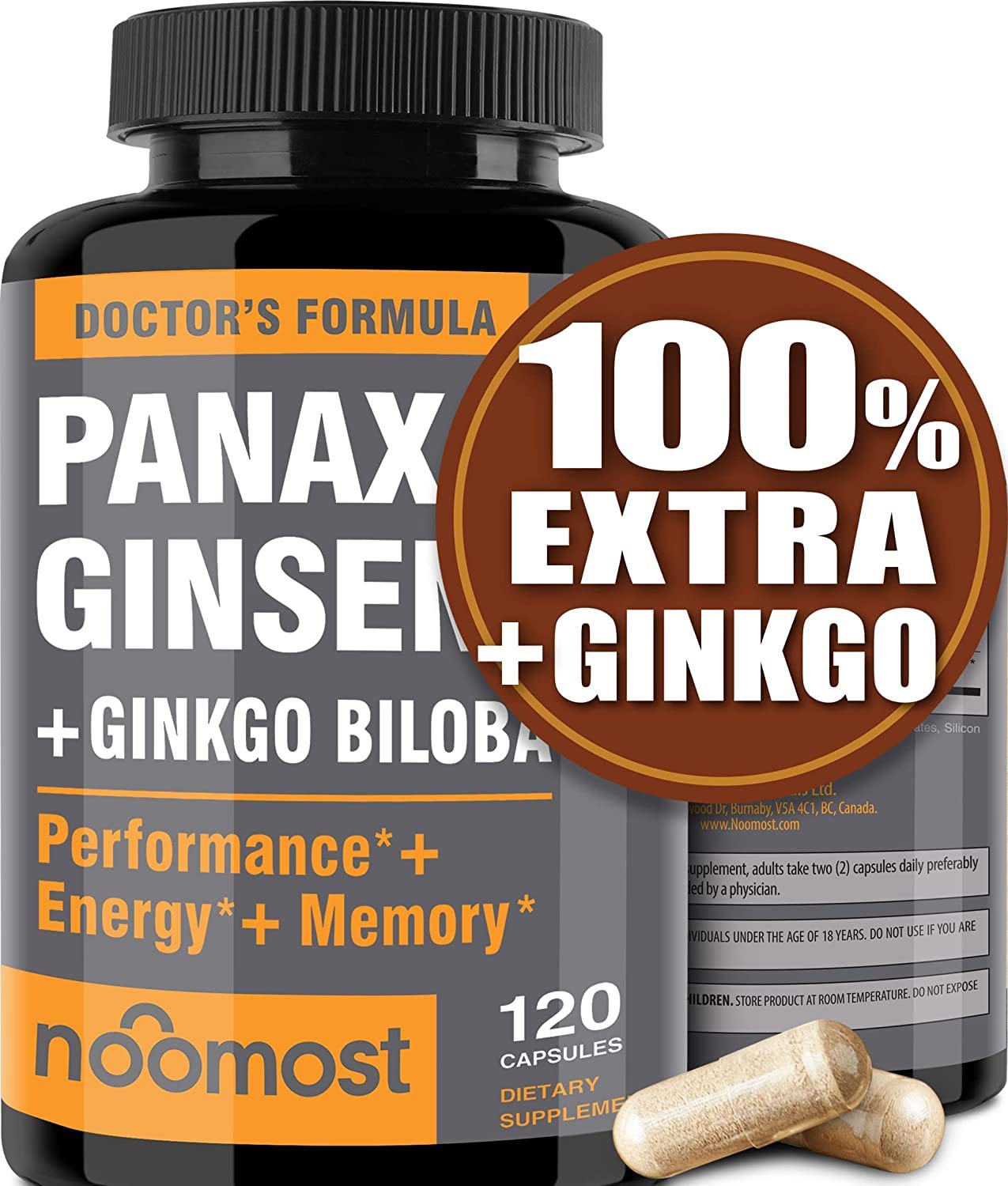 Foto 1 | Suplemento Noomost Korean Red Panax Ginseng + Ginkgo Biloba - Venta Internacional.