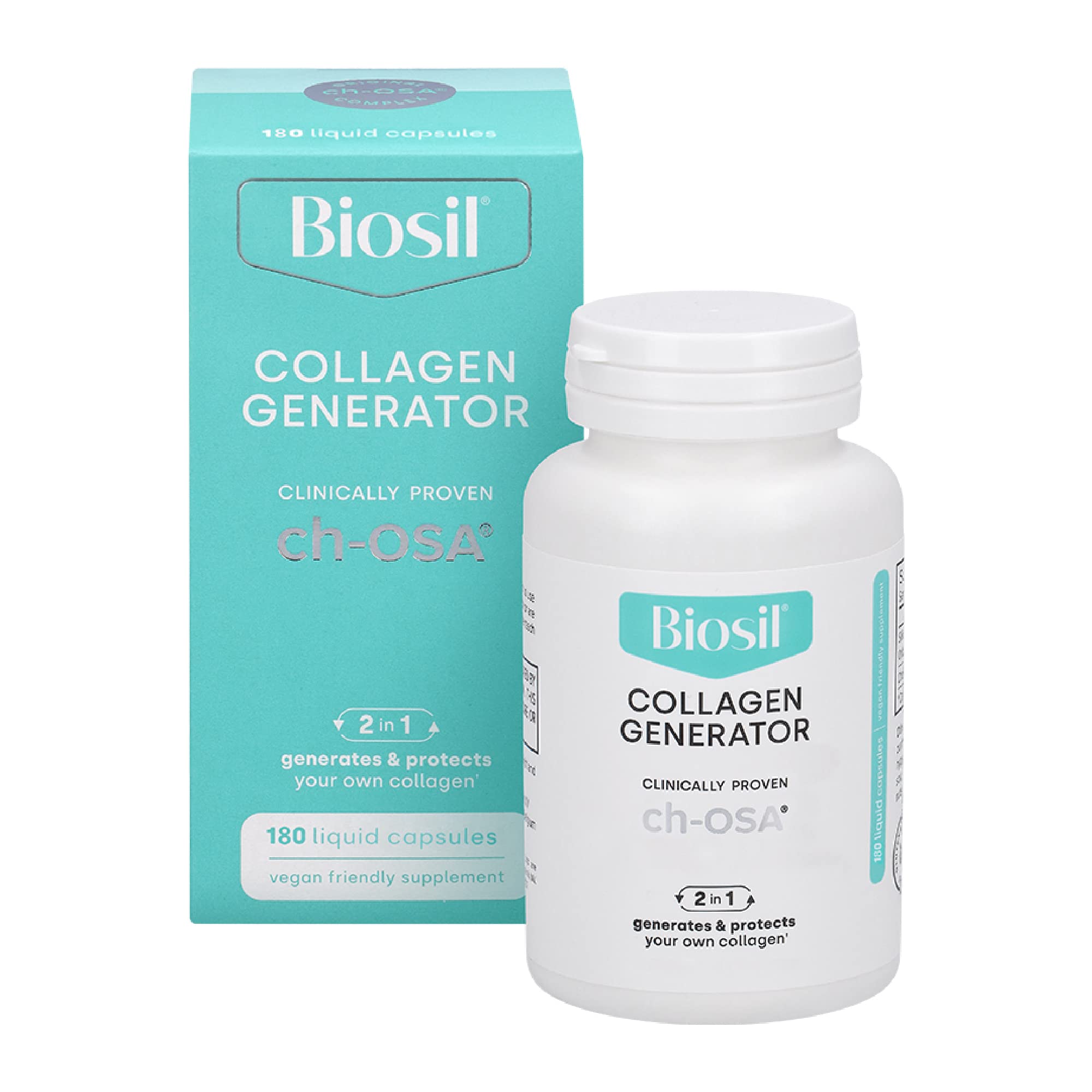 Foto 2 pulgar | Suplemento Biosil Collagen Generator 180 Cápsulas Líquidas - Venta Internacional.
