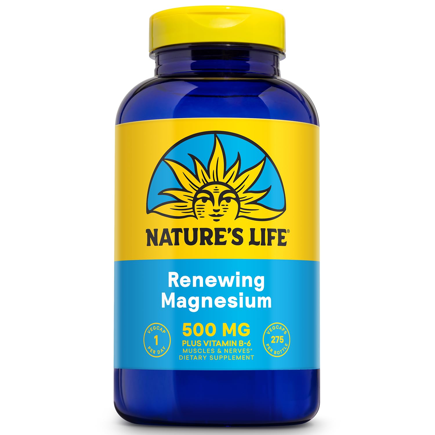 Foto 2 pulgar | Complementa 500 Mg De Magnesio Renovador De Nature's Life Con Vitamina B-6 - Venta Internacional.