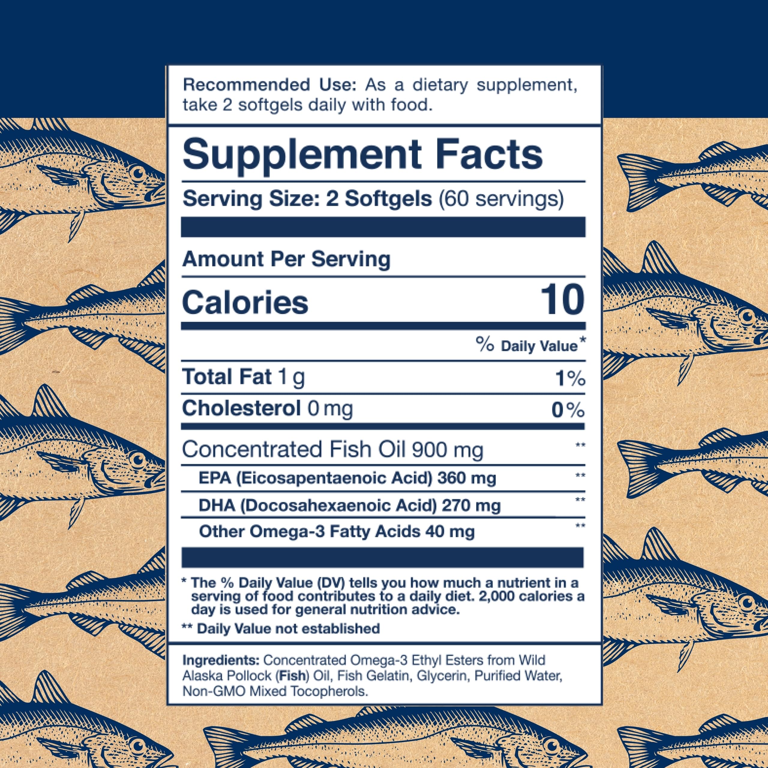Foto 2 | Suplemento De Aceite De Pescado Salvaje De Alaska Wiley's Finest 630 Mg - Venta Internacional.