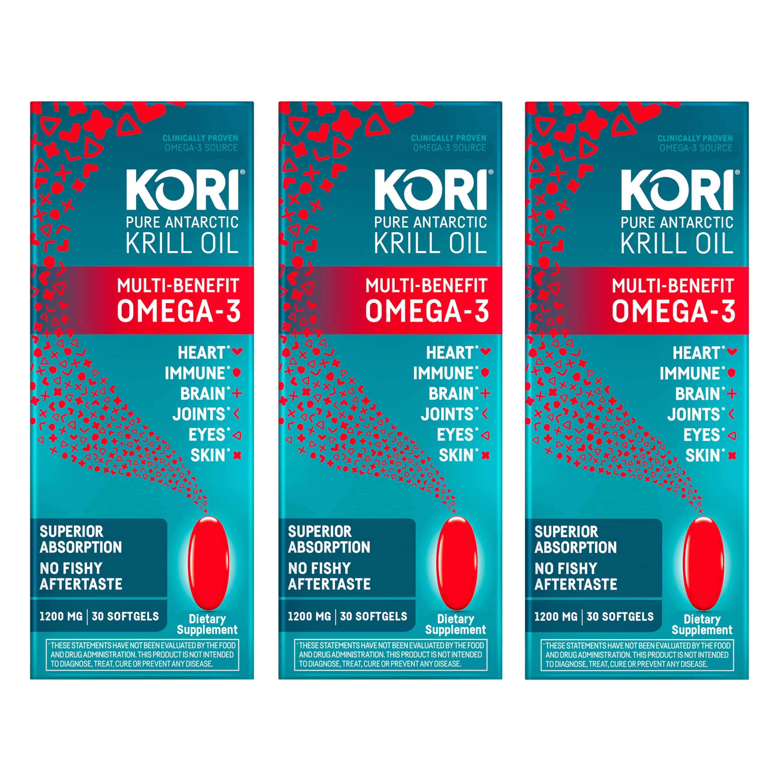 Foto 2 pulgar | Suplemento De Aceite De Krill Kori Omega 3, 1200 Mg, Cápsulas Blandas X30 - Venta Internacional.