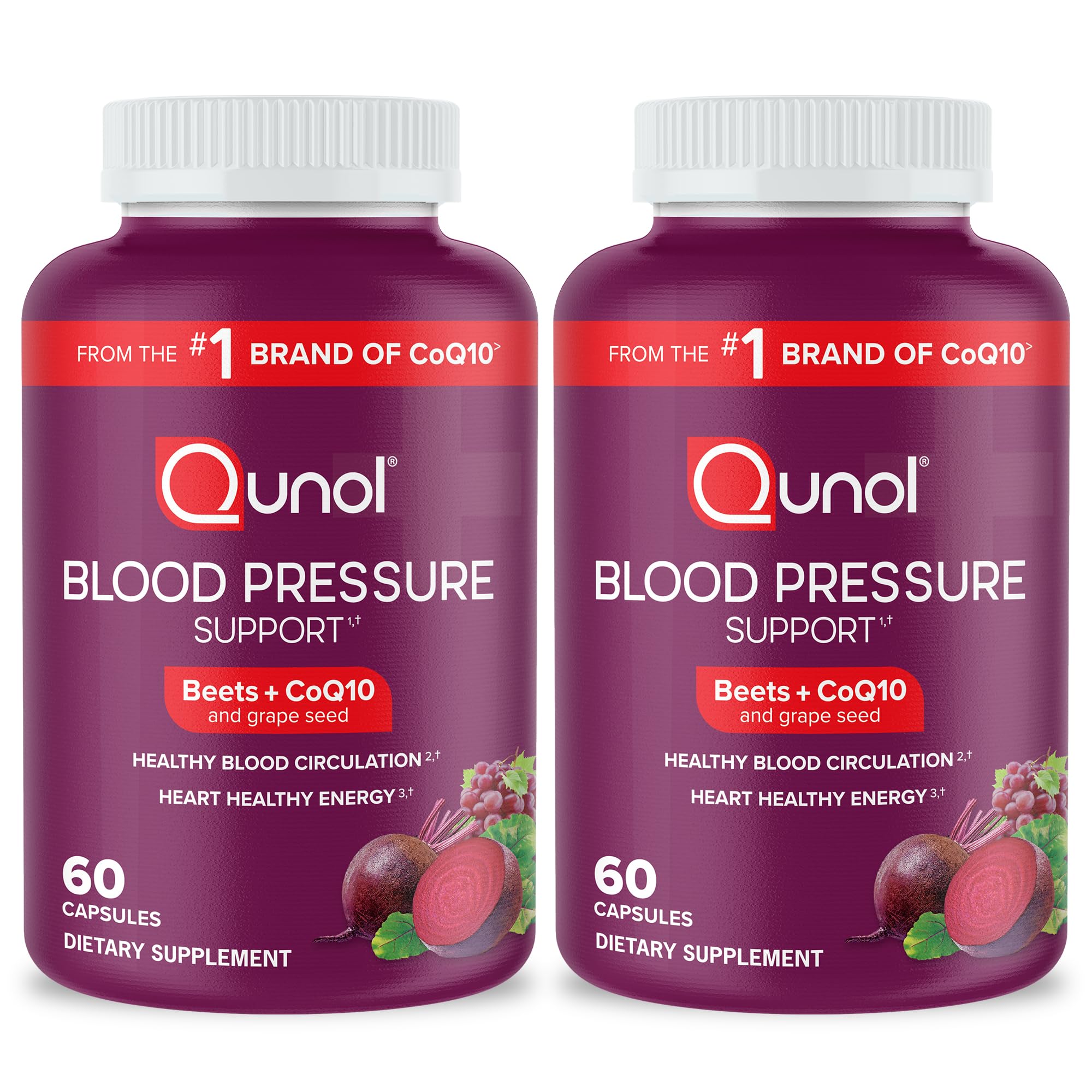 Foto 2 pulgar | Suplemento Qunol Blood Pressure Support 3 En 1 Con Remolacha - Venta Internacional.