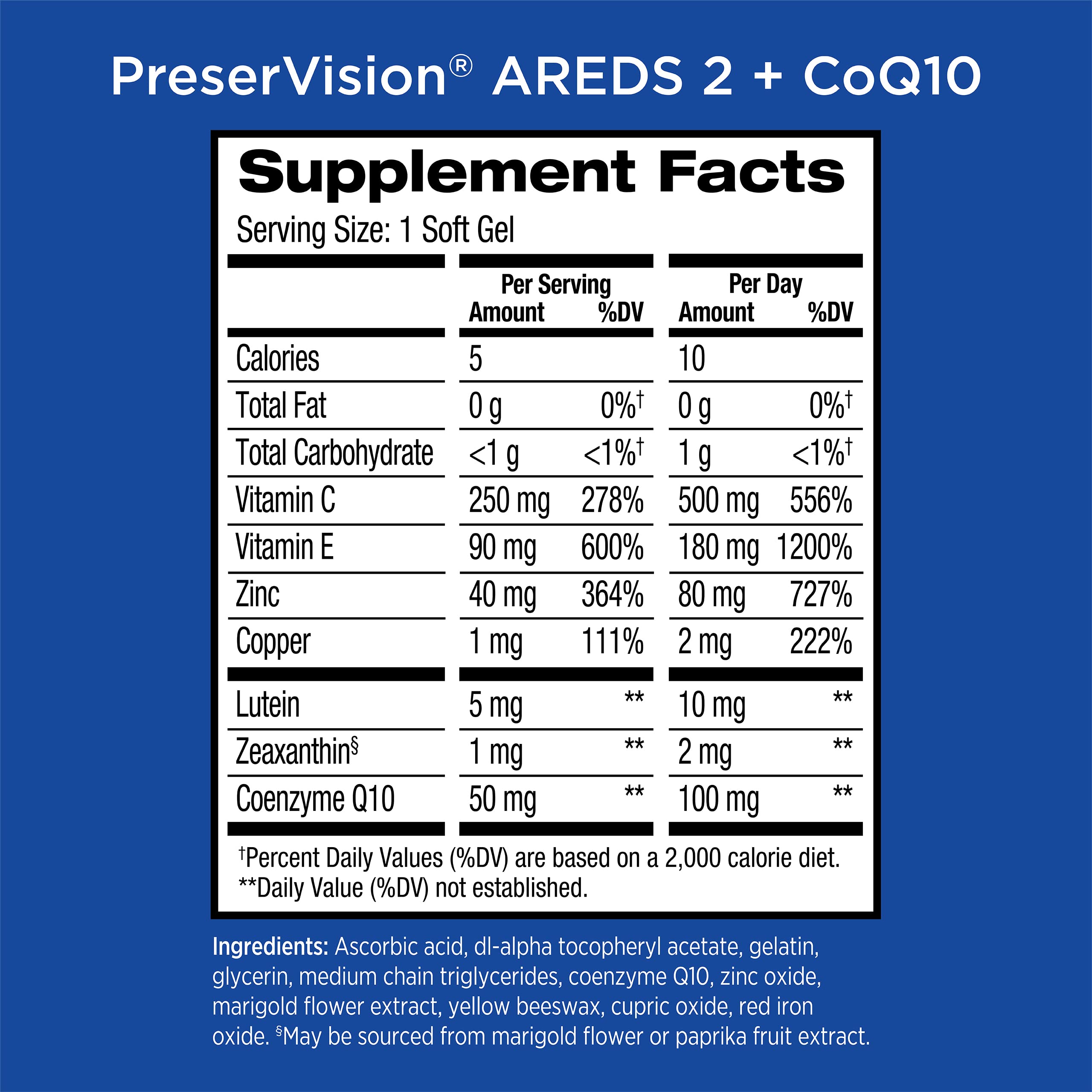 Foto 6 pulgar | Suplemento Preservision Areds 2 Vitaminas Para Ojos, 100 Cápsulas Blandas - Venta Internacional.