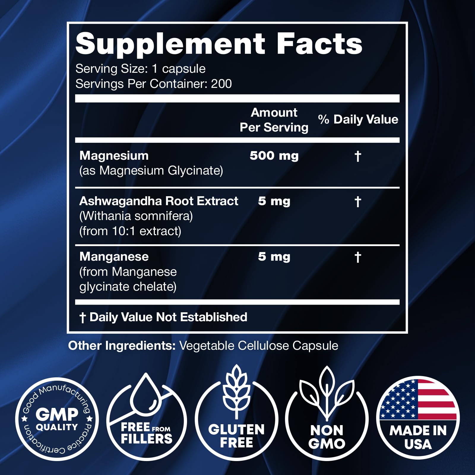 Foto 7 | Suplemento Joyli Nutrition, Glicinato De Magnesio, 500 Mg, 200 Cápsulas - Venta Internacional.