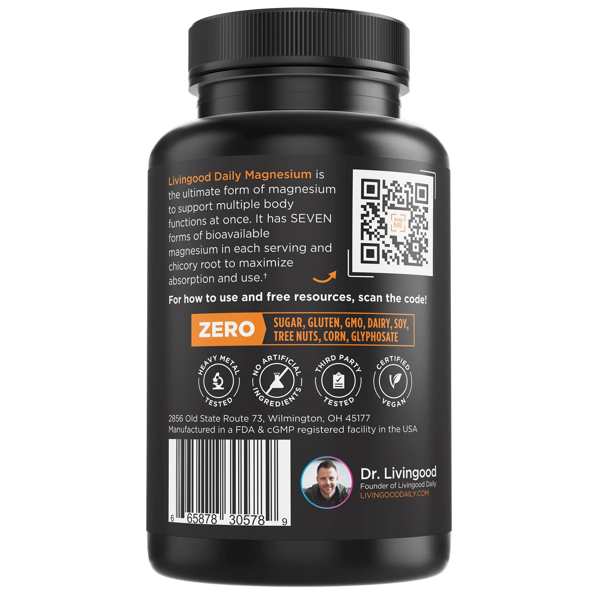 Foto 7 | Suplemento Livingood Daily Magnesio 300 Mg 60 Cápsulas - Venta Internacional.